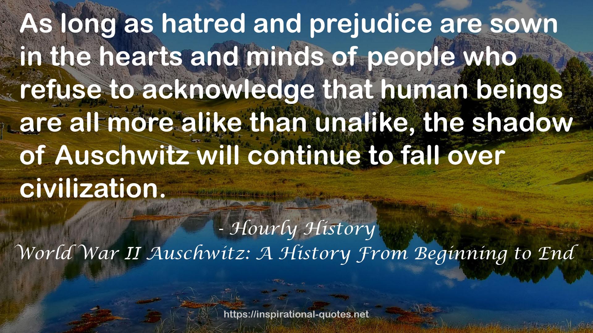 World War II Auschwitz: A History From Beginning to End QUOTES