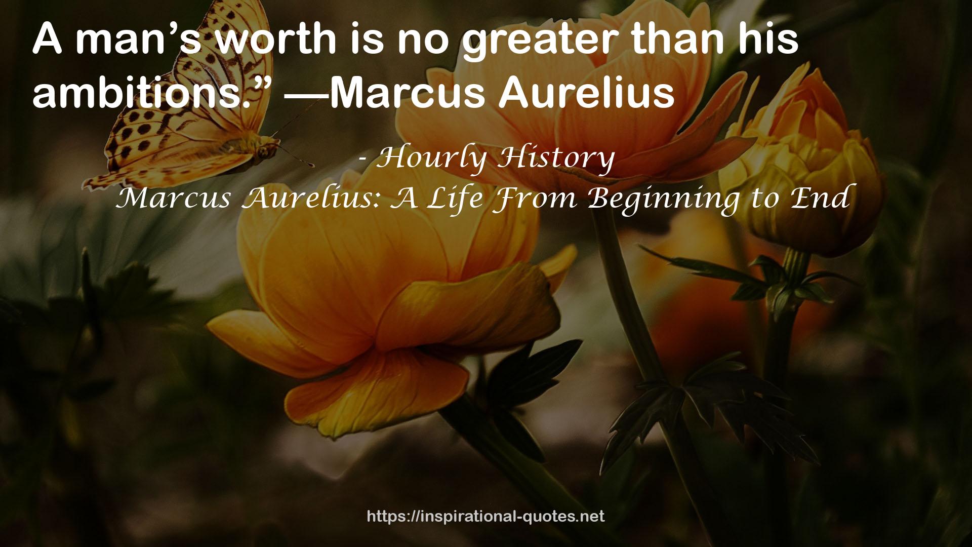 Marcus Aurelius: A Life From Beginning to End QUOTES