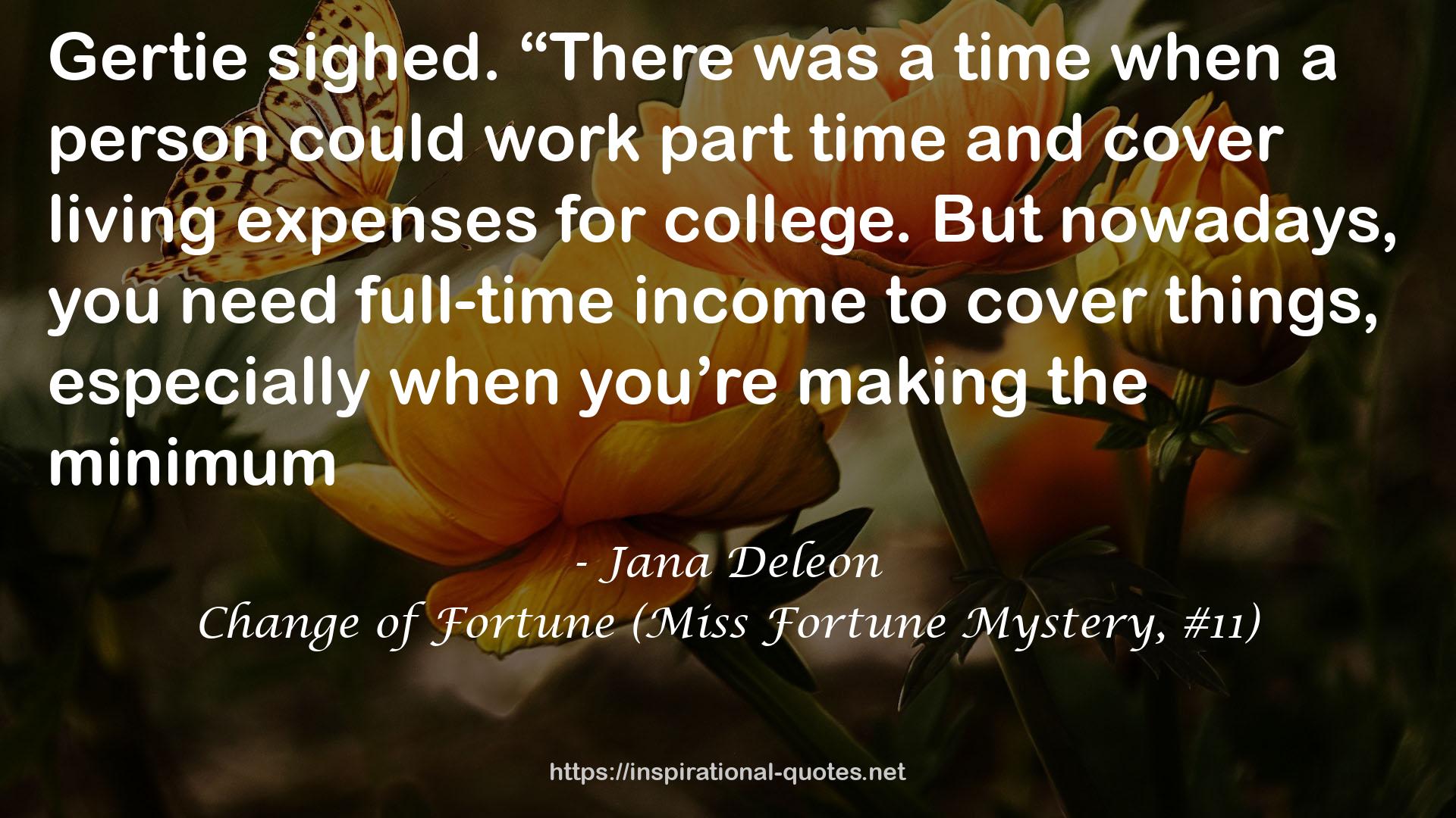 Change of Fortune (Miss Fortune Mystery, #11) QUOTES