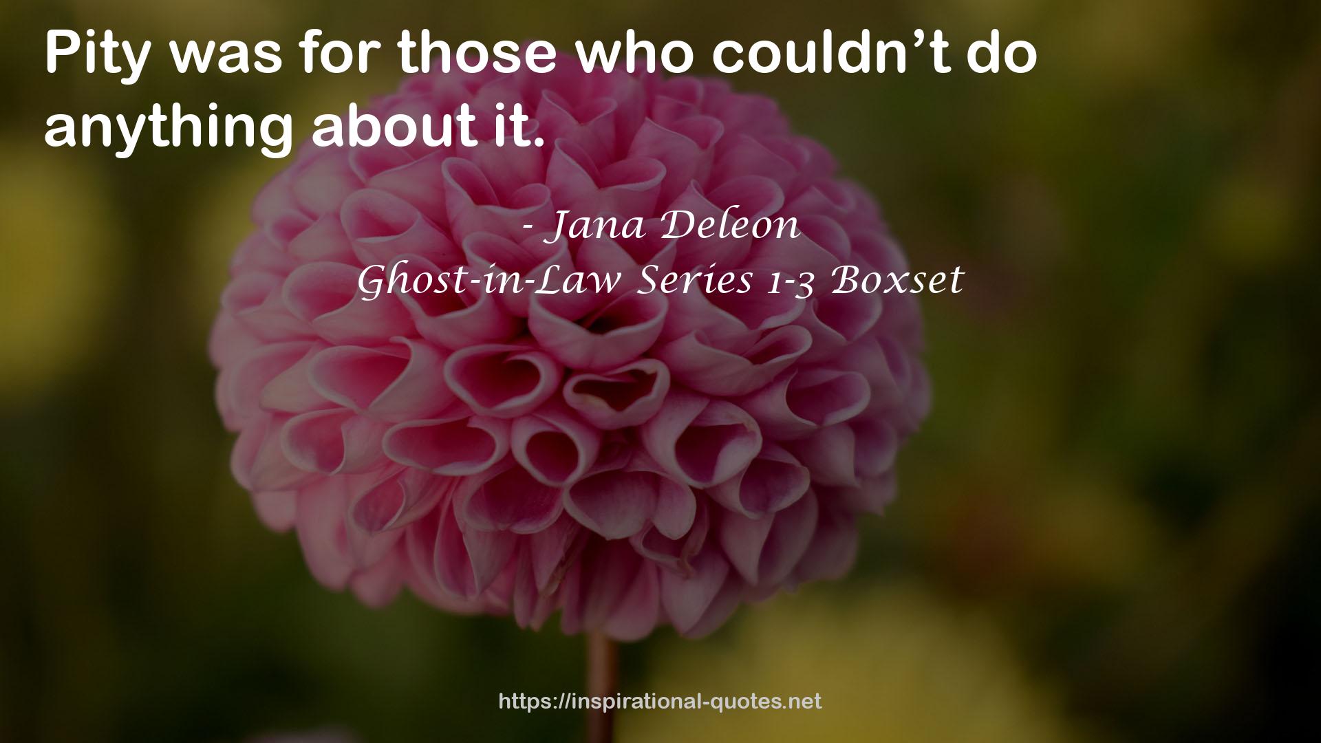 Ghost-in-Law Series 1-3 Boxset QUOTES