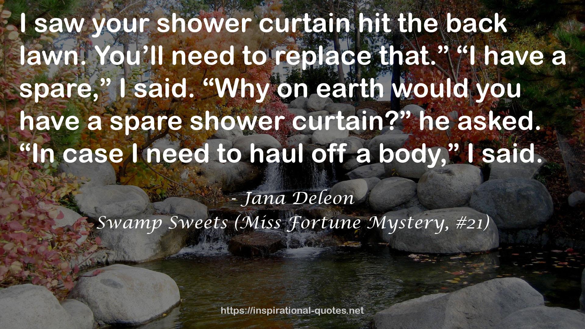 Swamp Sweets (Miss Fortune Mystery, #21) QUOTES