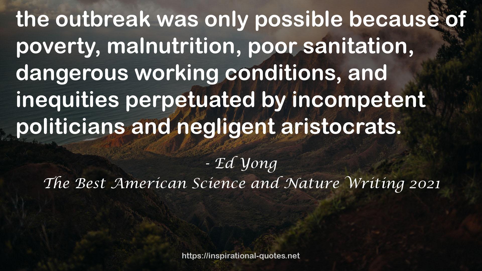 The Best American Science and Nature Writing 2021 QUOTES