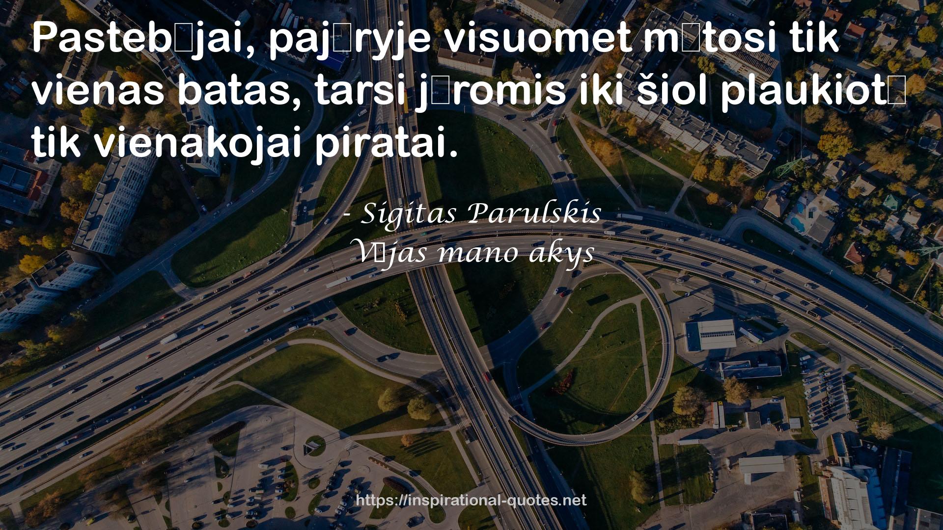 Sigitas Parulskis QUOTES