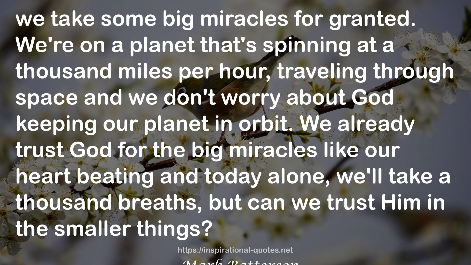 the big miracles  QUOTES