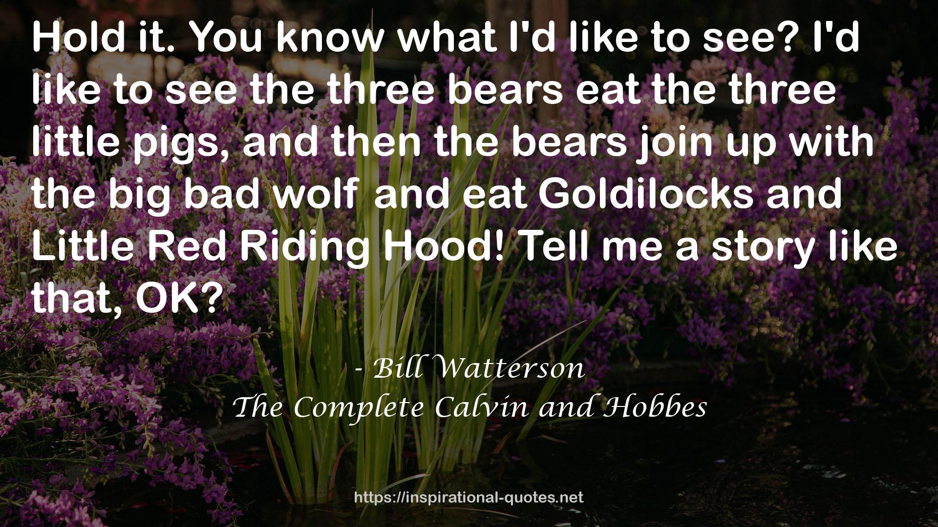 the three bears  QUOTES