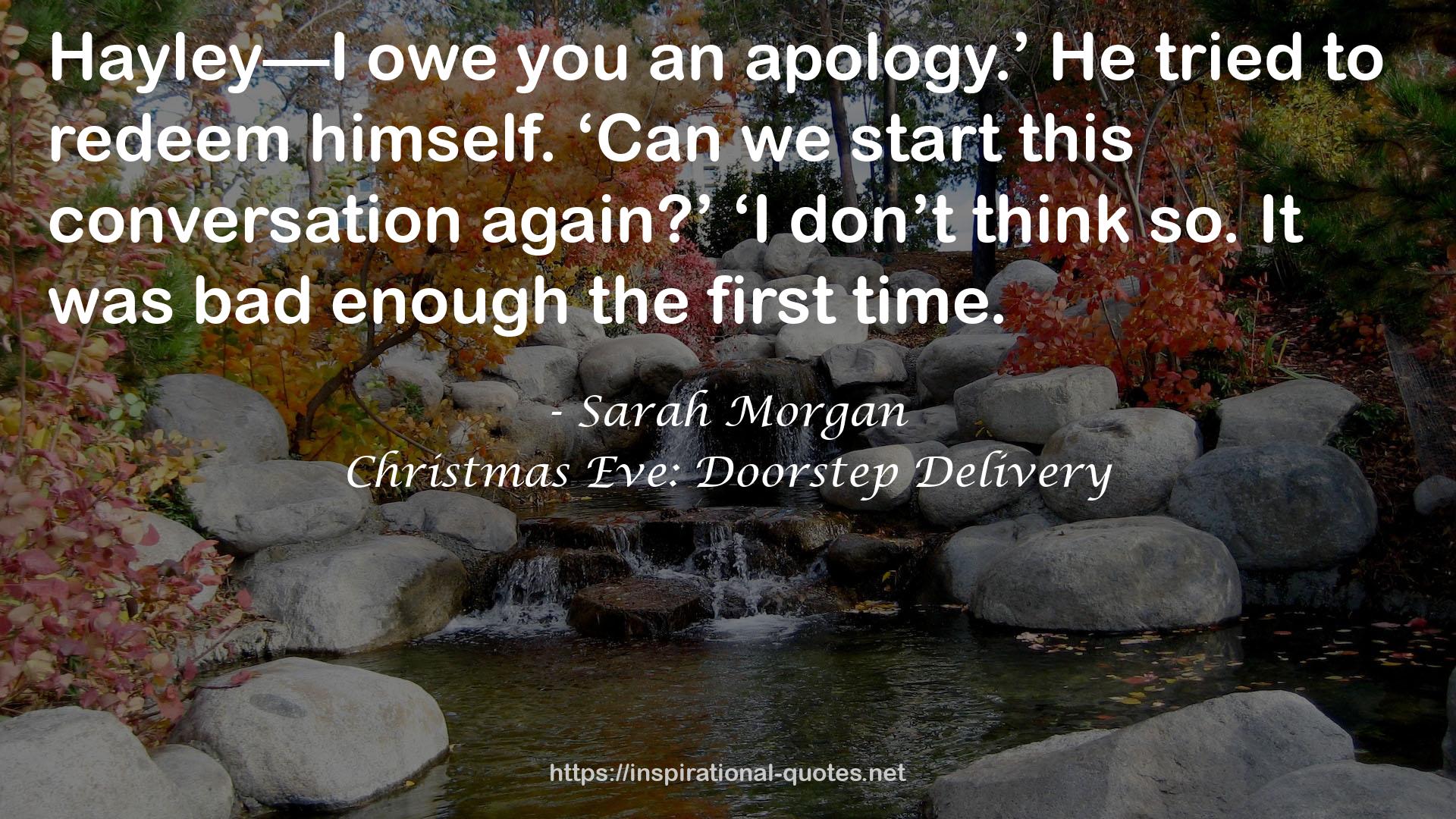 Christmas Eve: Doorstep Delivery QUOTES