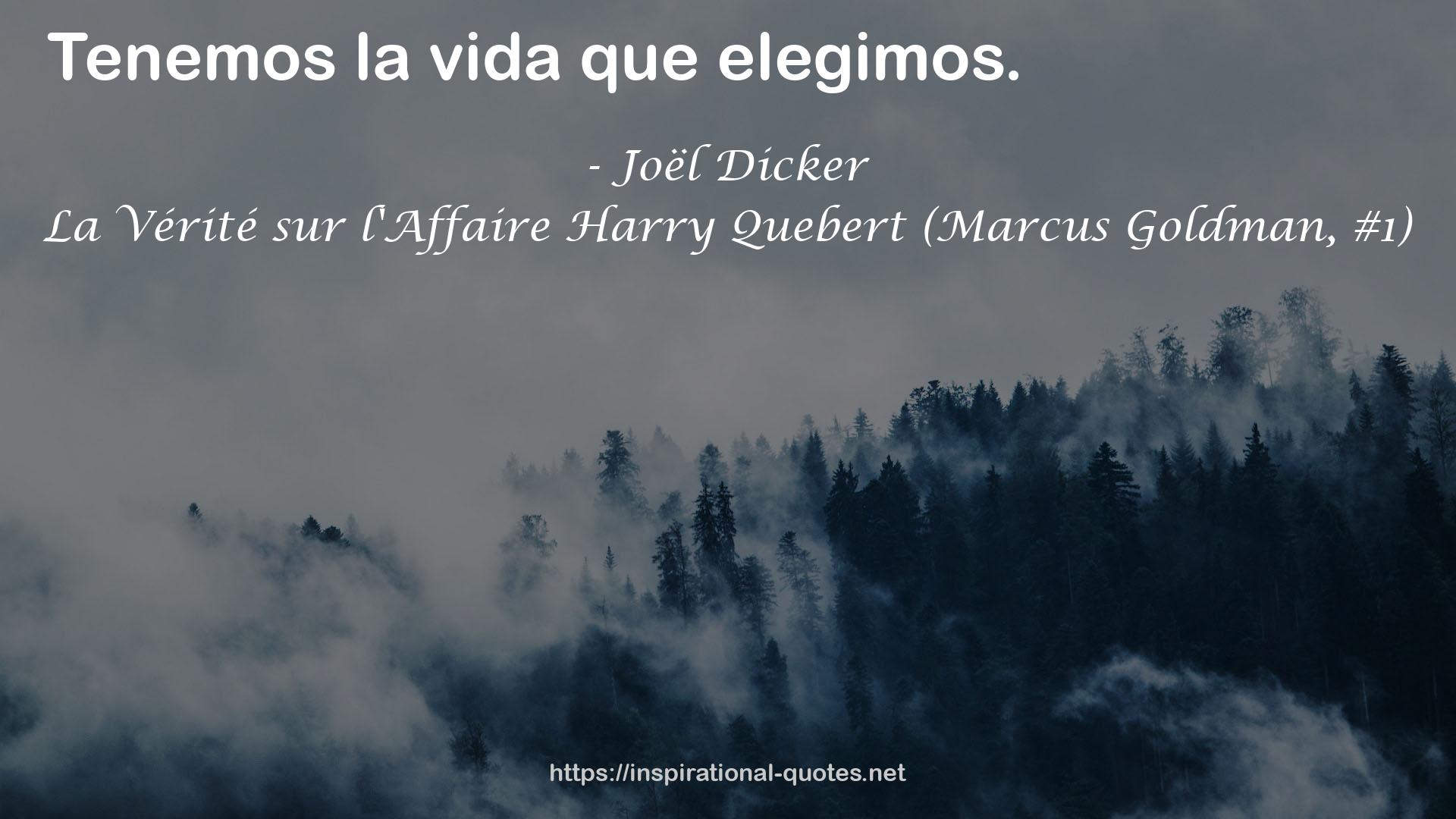 La Vérité sur l'Affaire Harry Quebert (Marcus Goldman, #1) QUOTES