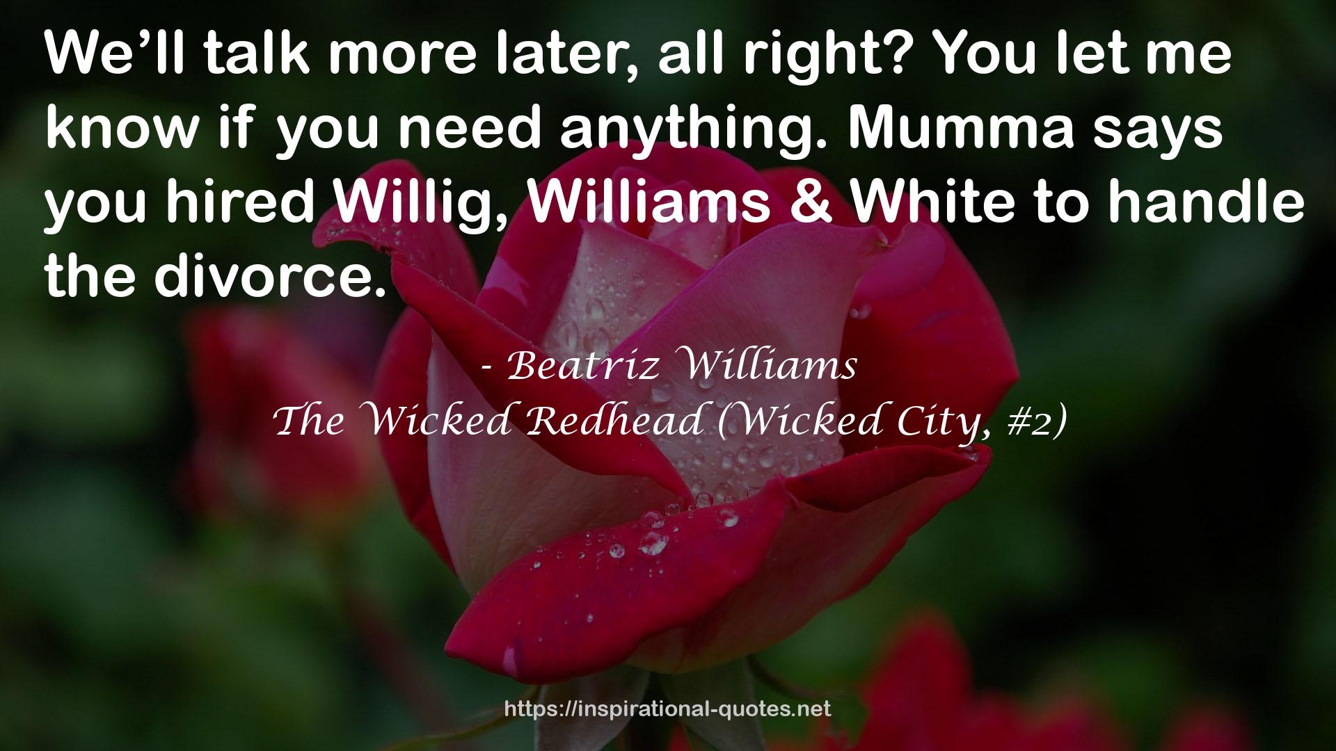 The Wicked Redhead (Wicked City, #2) QUOTES
