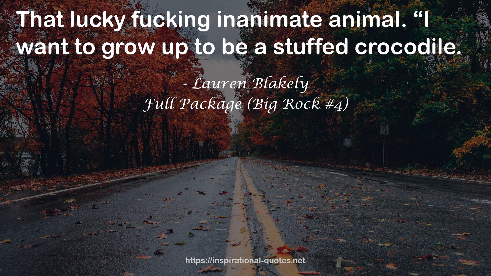 Full Package (Big Rock #4) QUOTES