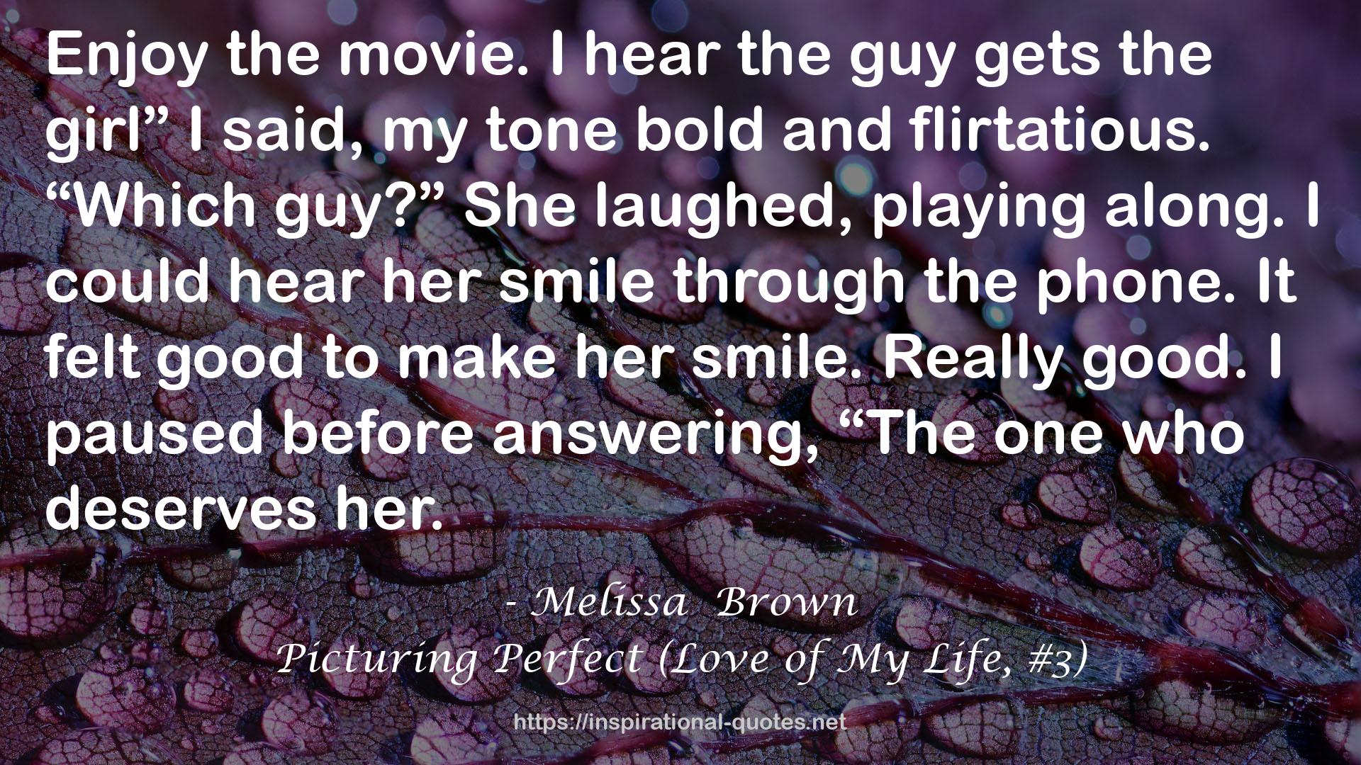 Melissa  Brown QUOTES