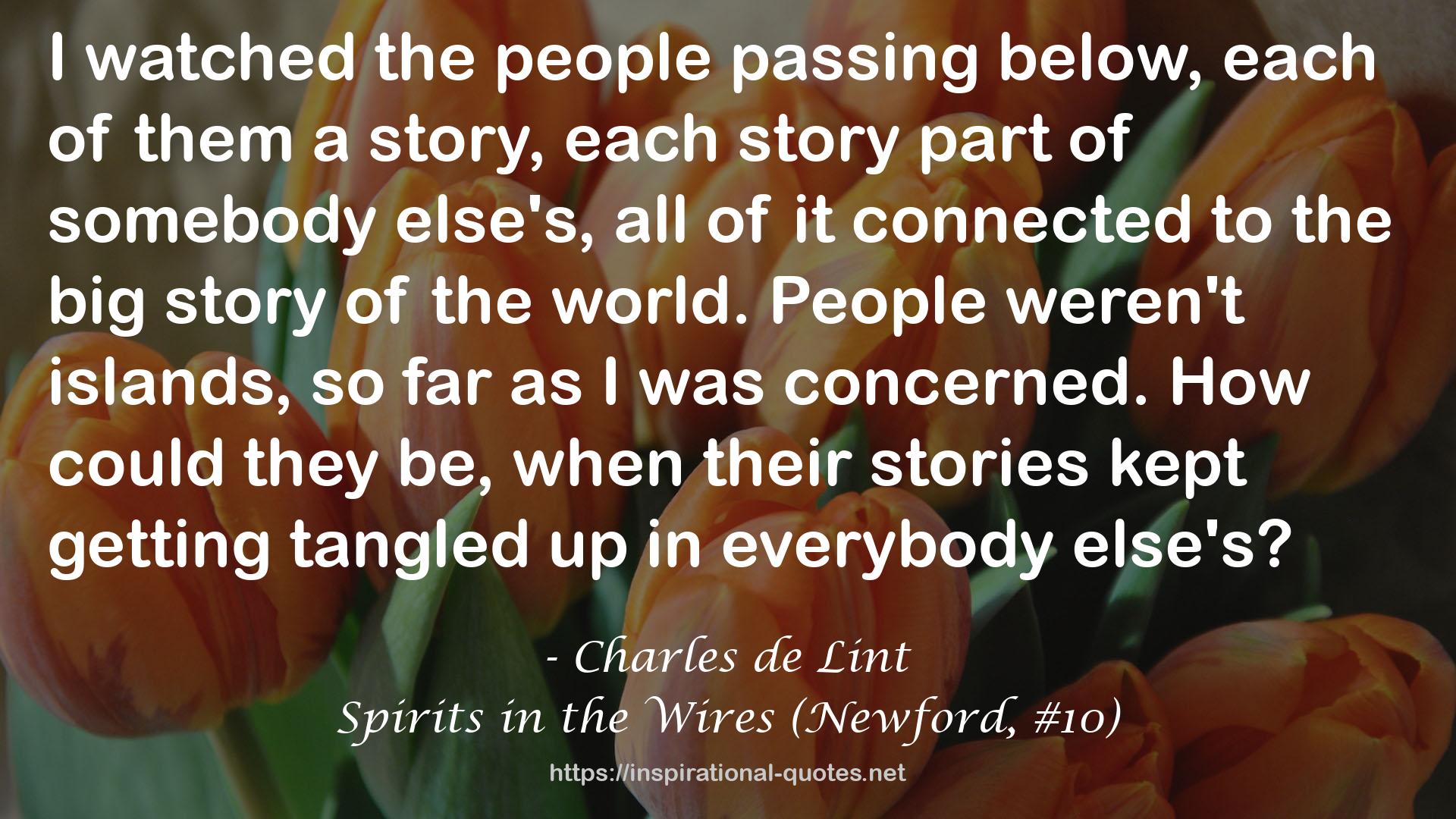 Spirits in the Wires (Newford, #10) QUOTES