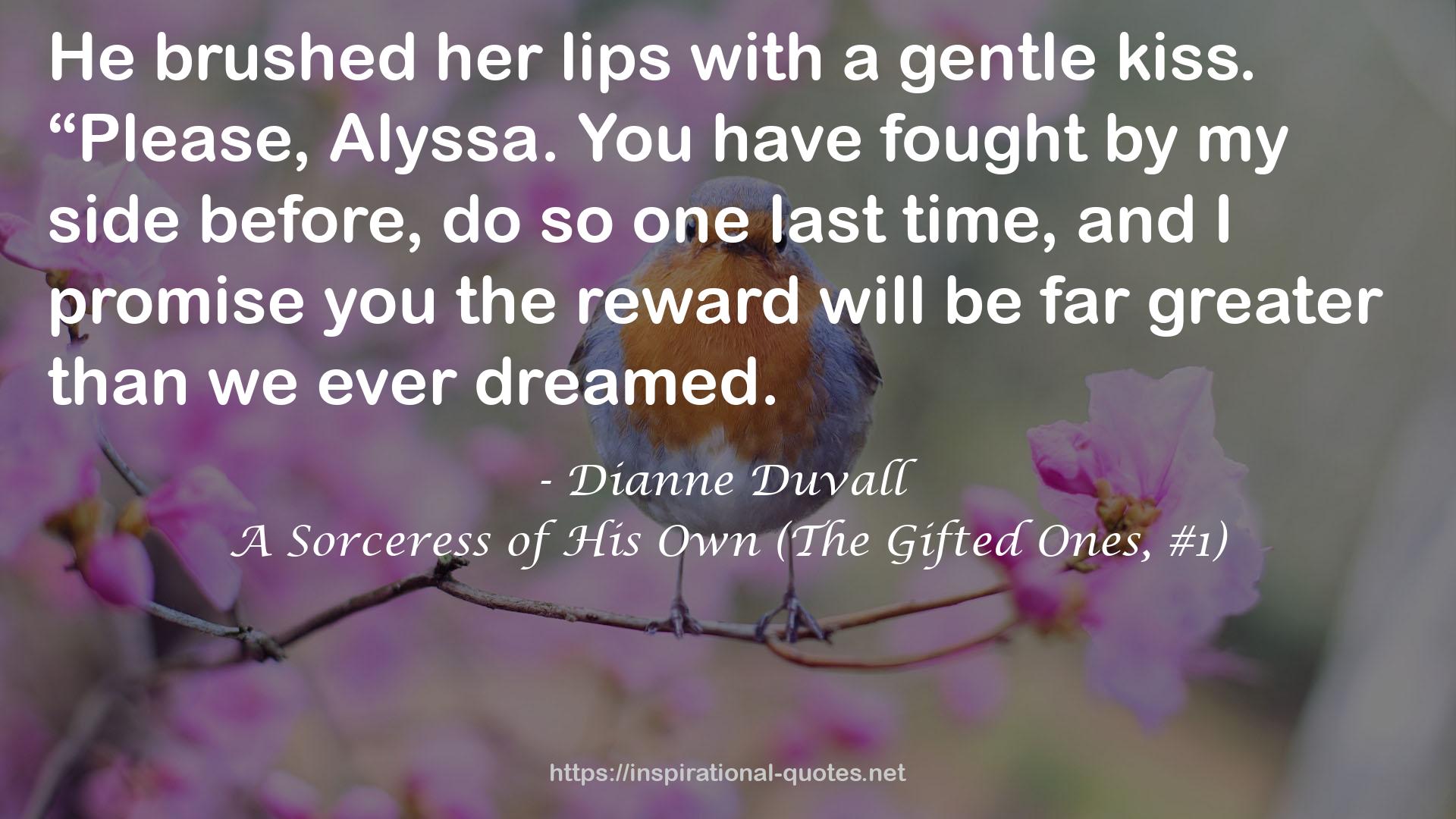 A Sorceress of His Own (The Gifted Ones, #1) QUOTES