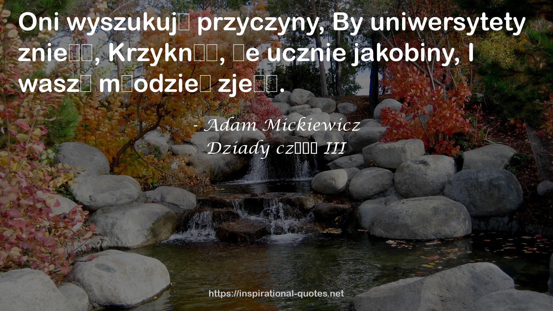 Dziady część III QUOTES