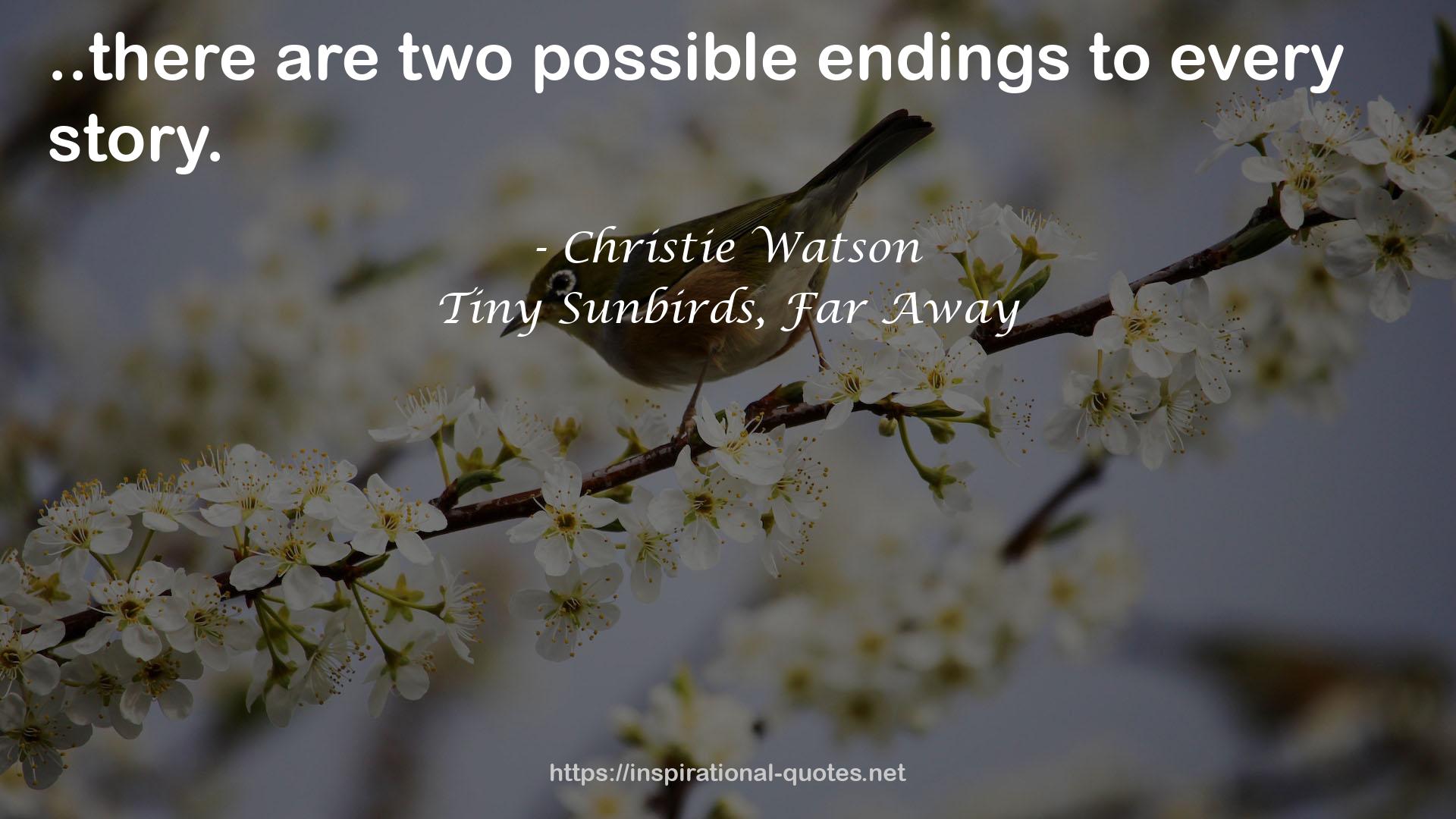 two possible endings  QUOTES