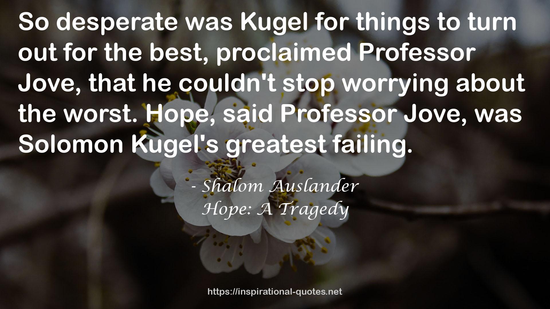 Kugel  QUOTES