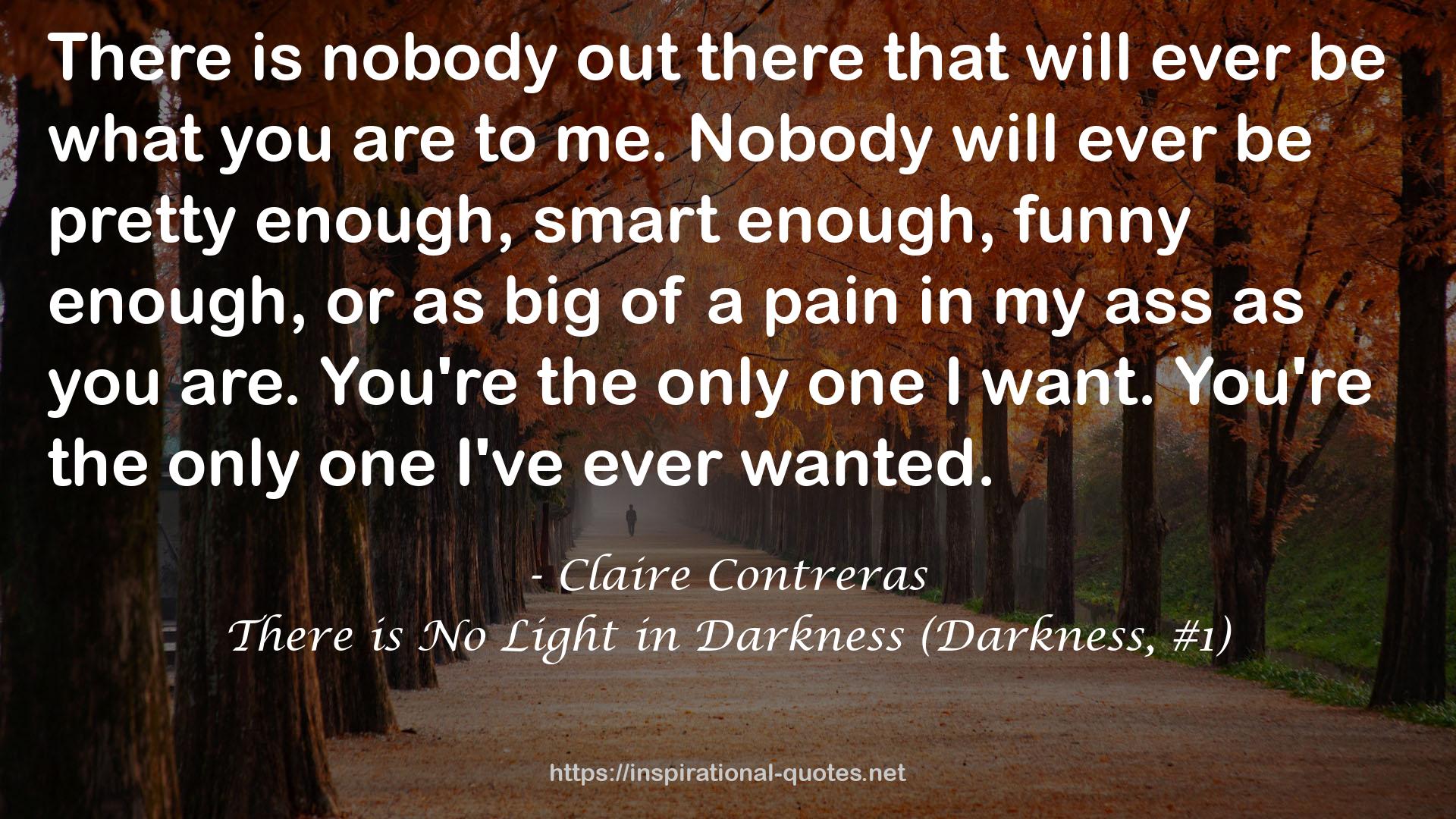 There is No Light in Darkness (Darkness, #1) QUOTES