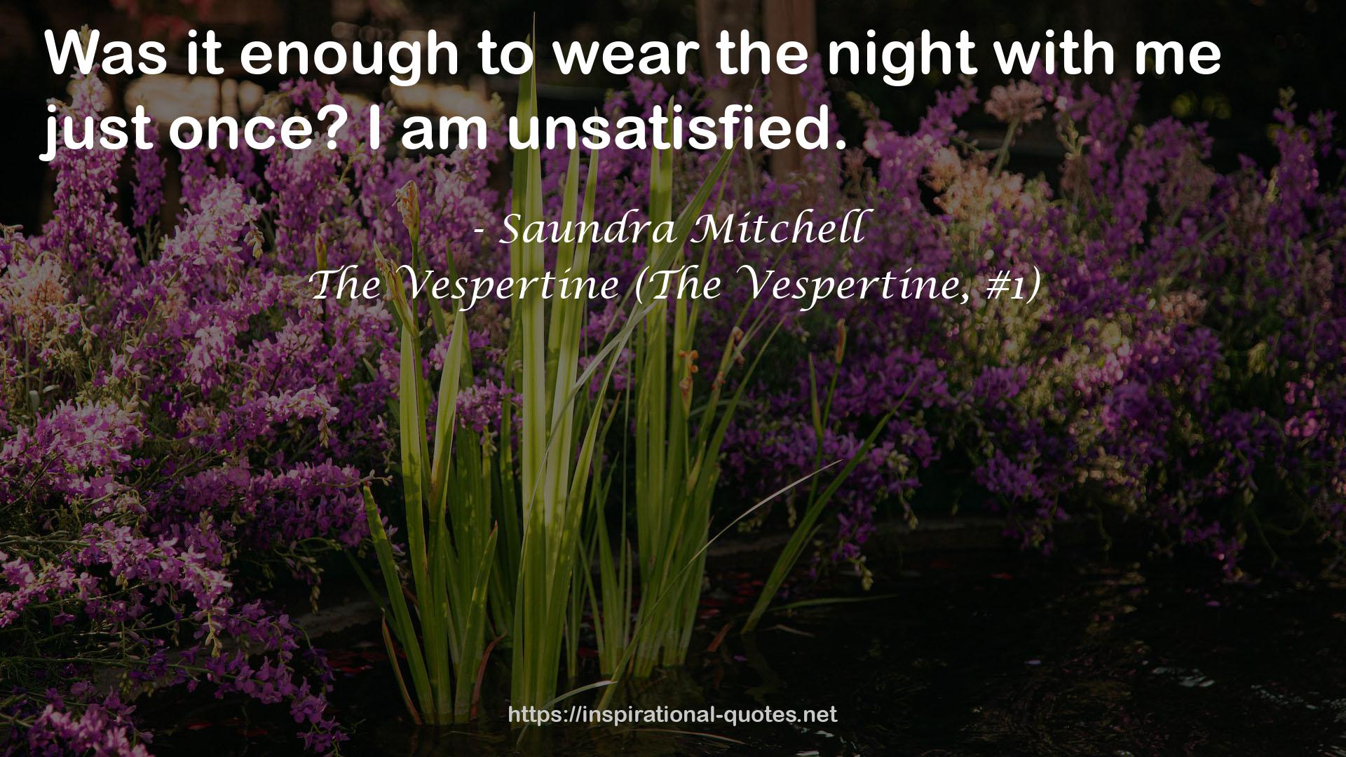 The Vespertine (The Vespertine, #1) QUOTES