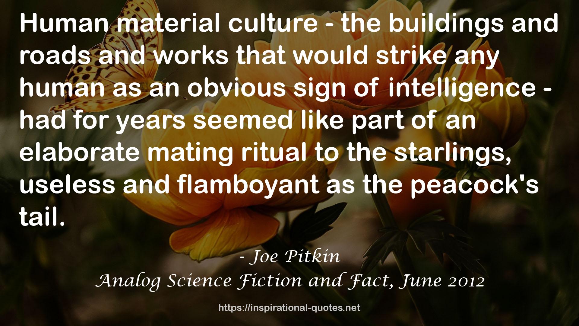 Analog Science Fiction and Fact, June 2012 QUOTES