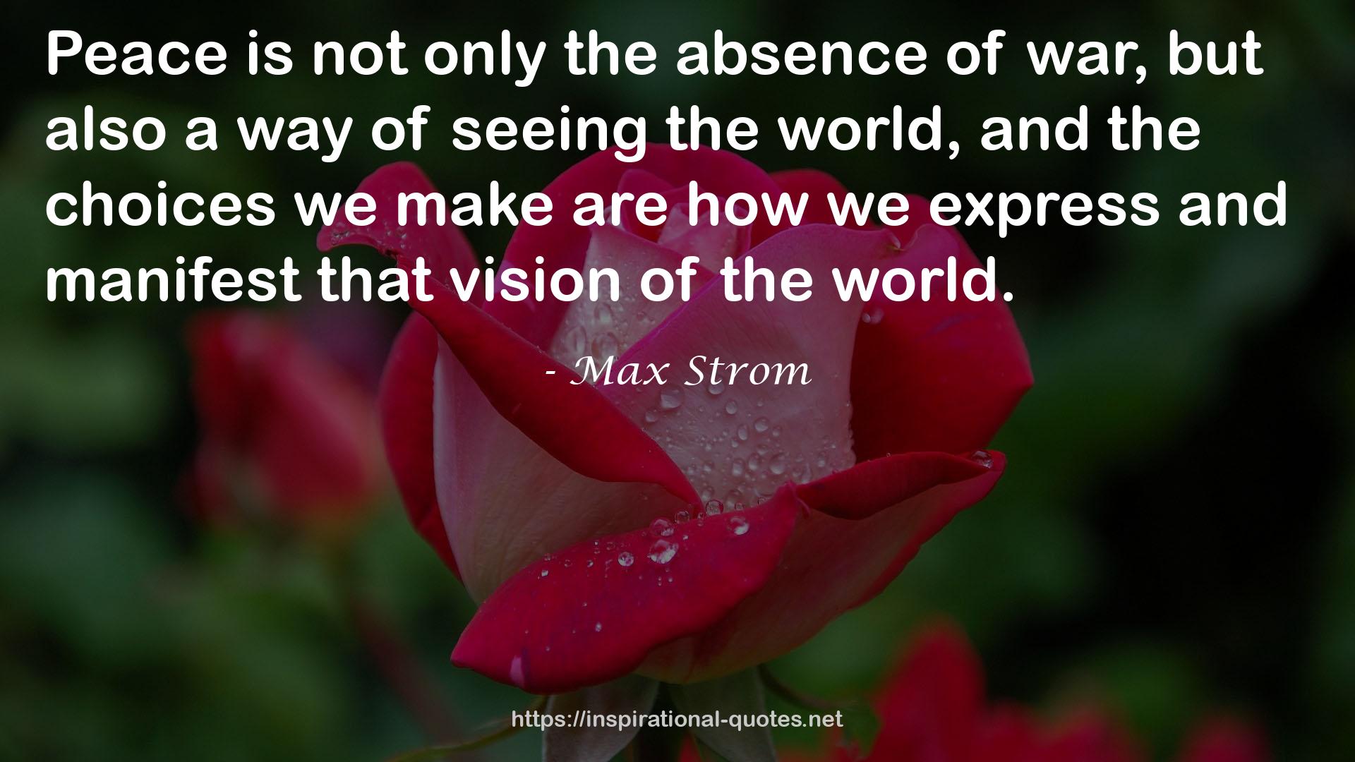 Max Strom QUOTES