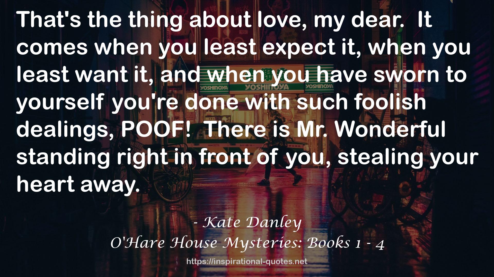 O'Hare House Mysteries: Books 1 - 4 QUOTES