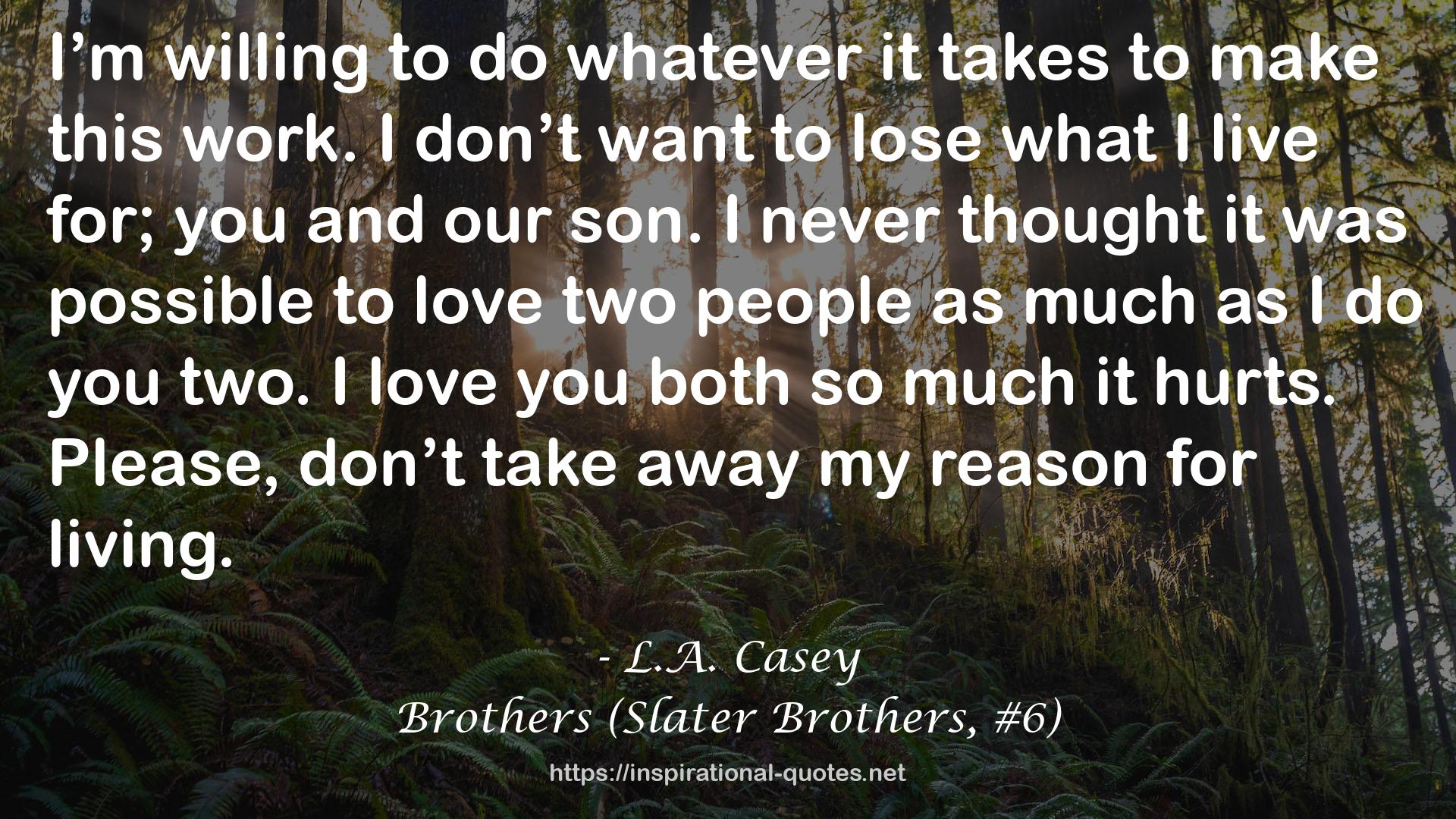 Brothers (Slater Brothers, #6) QUOTES