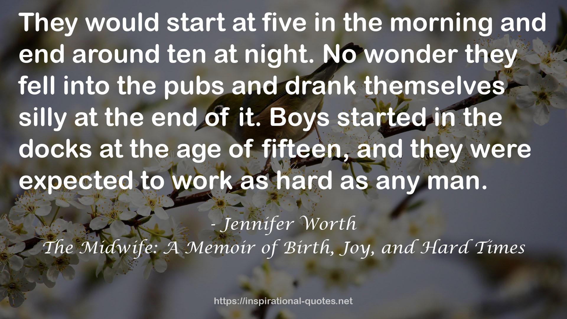 The Midwife: A Memoir of Birth, Joy, and Hard Times QUOTES