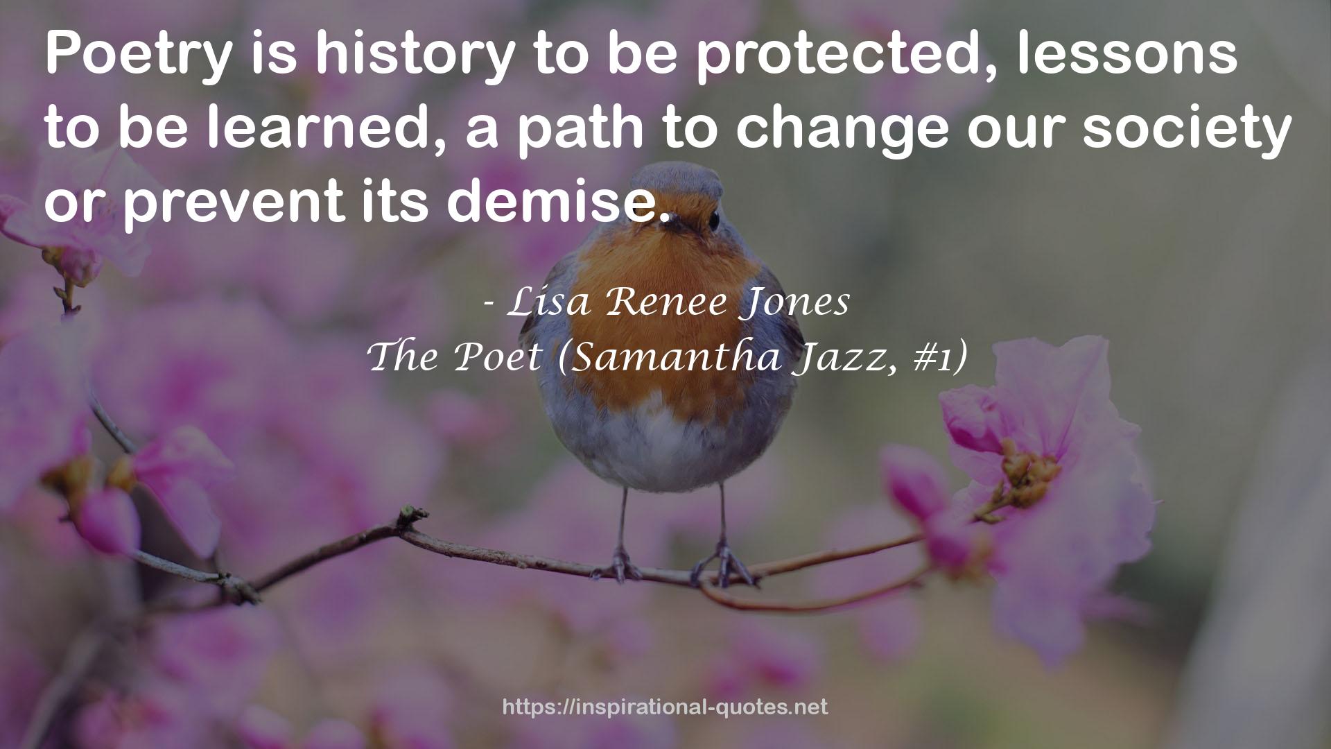 The Poet (Samantha Jazz, #1) QUOTES