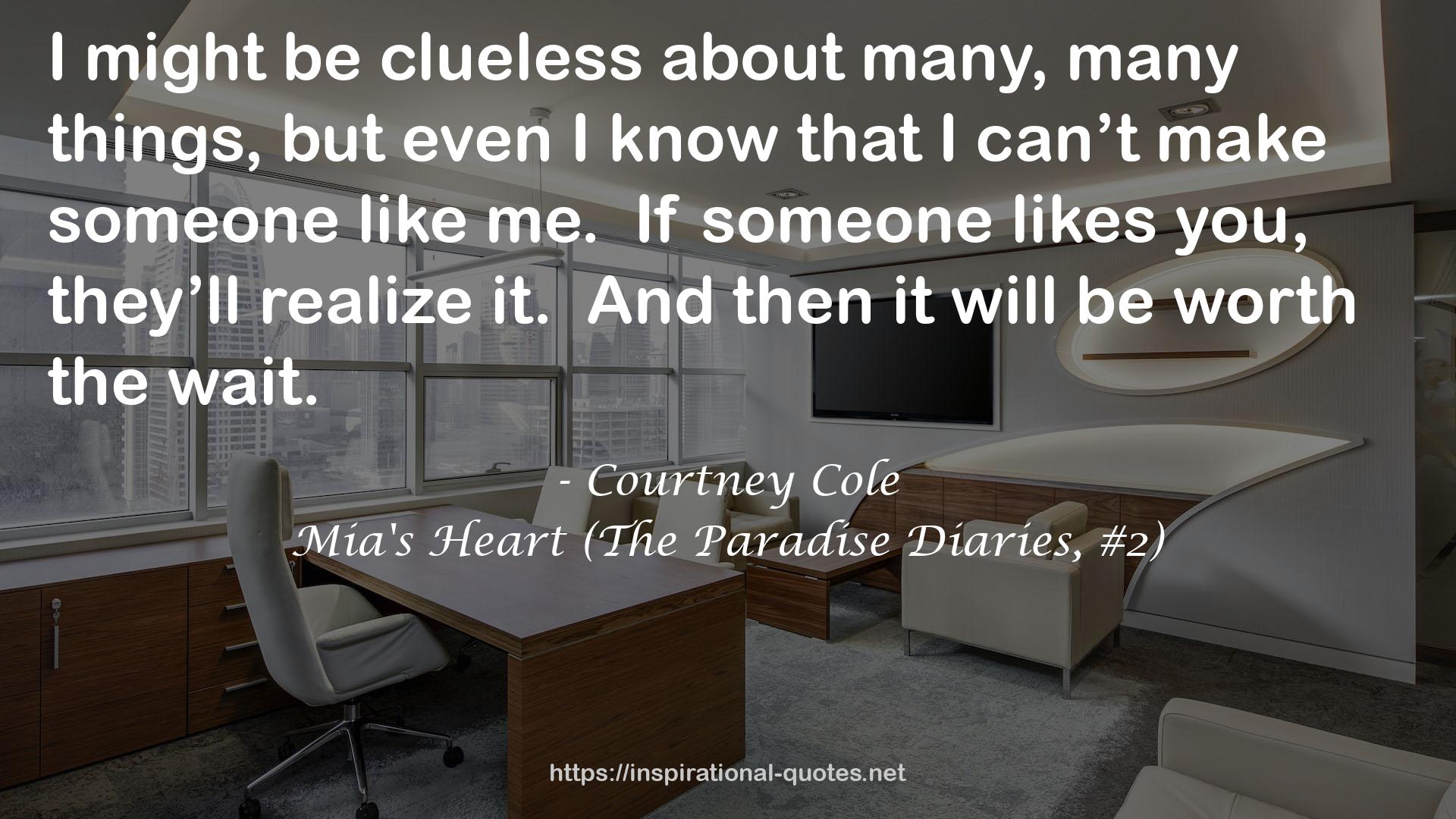 Mia's Heart (The Paradise Diaries, #2) QUOTES