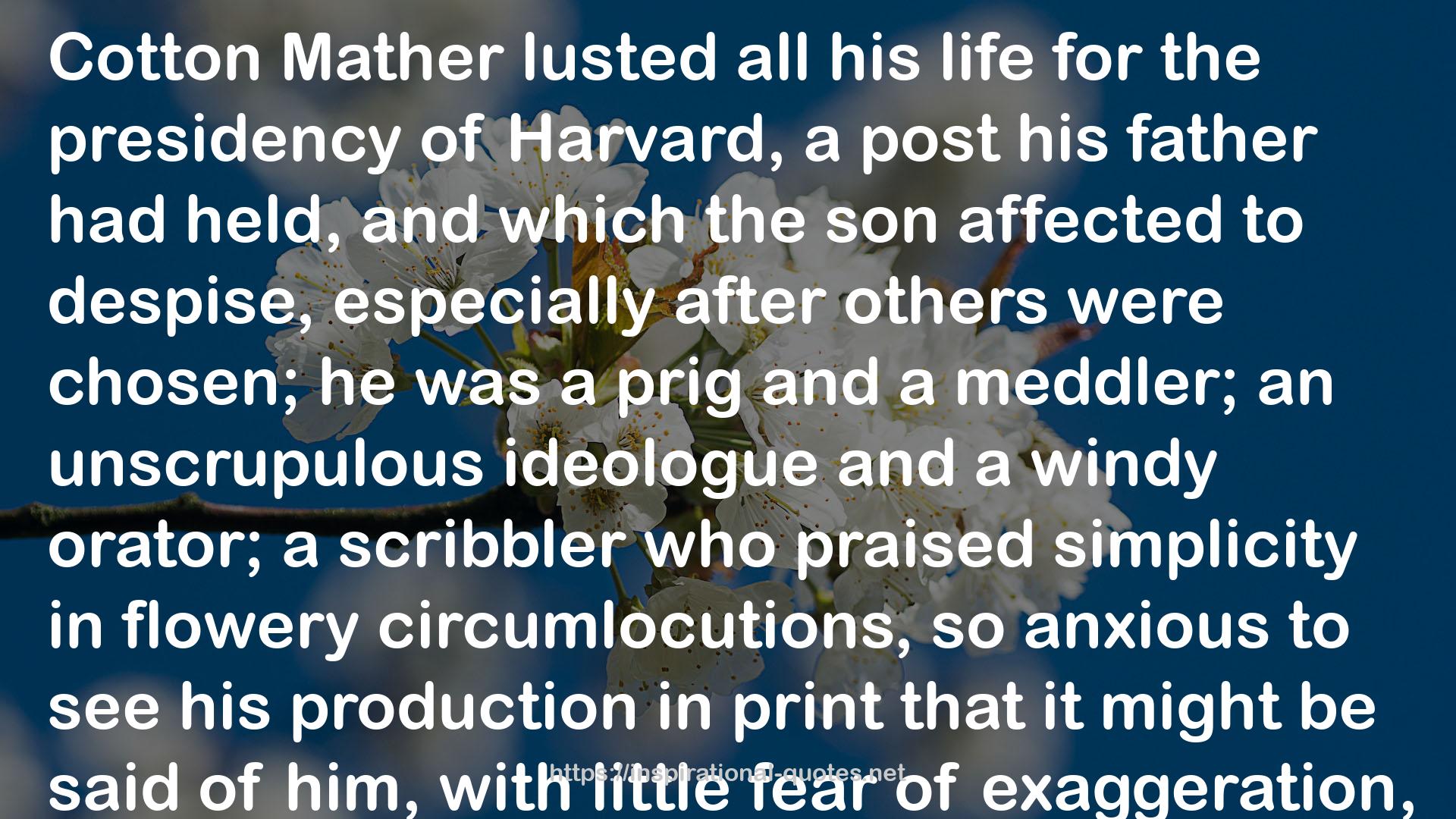 A Loss of Mastery: Puritan Historians in Colonial America (Jefferson Memorial Lectures) QUOTES