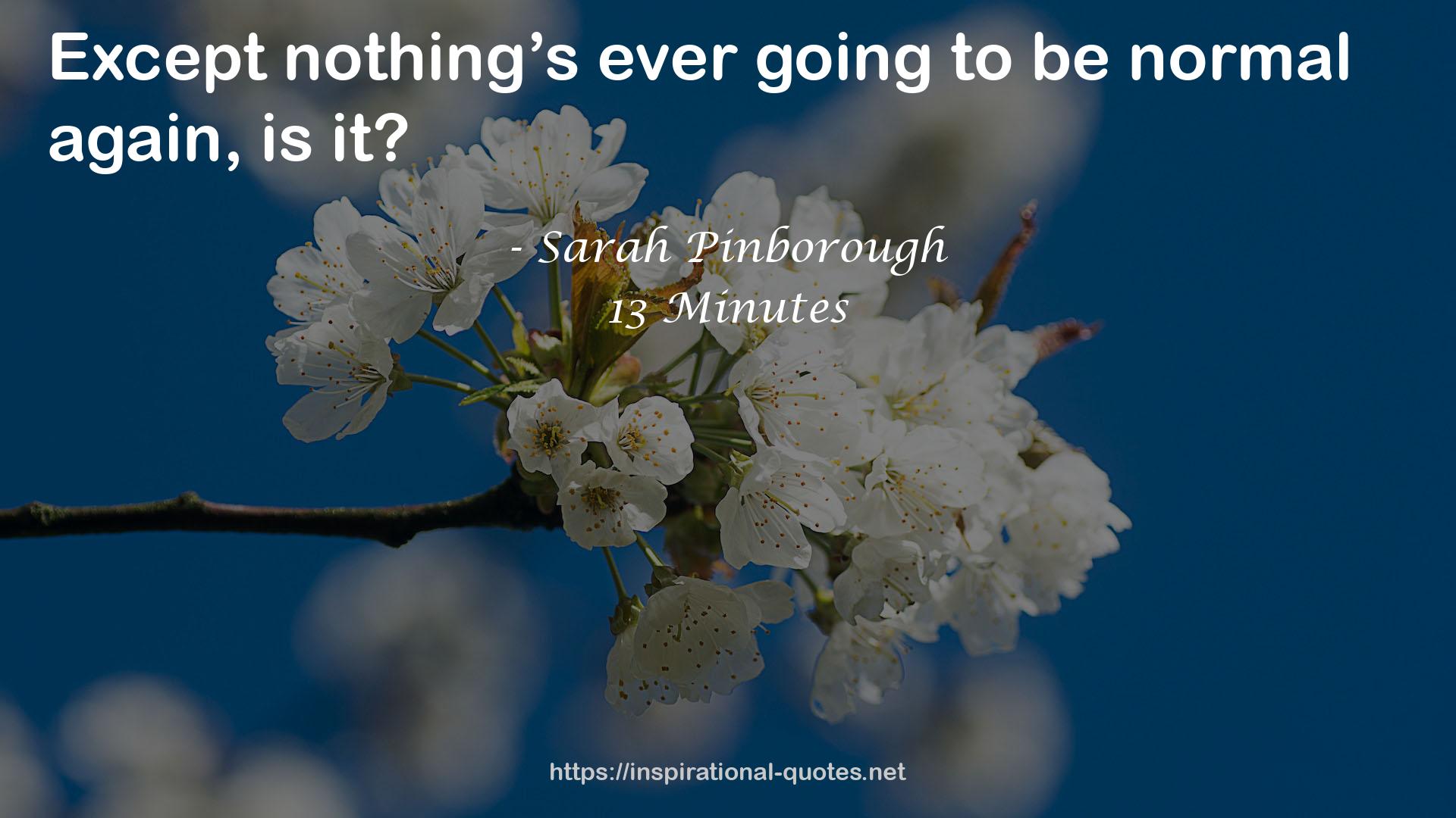 Sarah Pinborough QUOTES