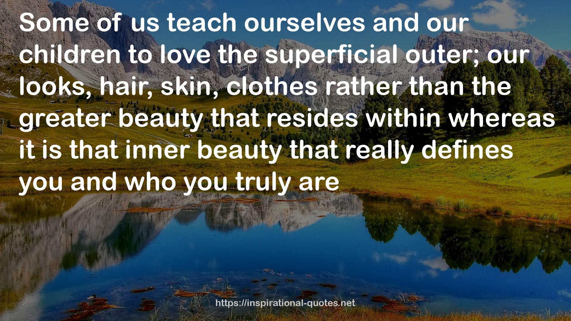 that inner beauty  QUOTES
