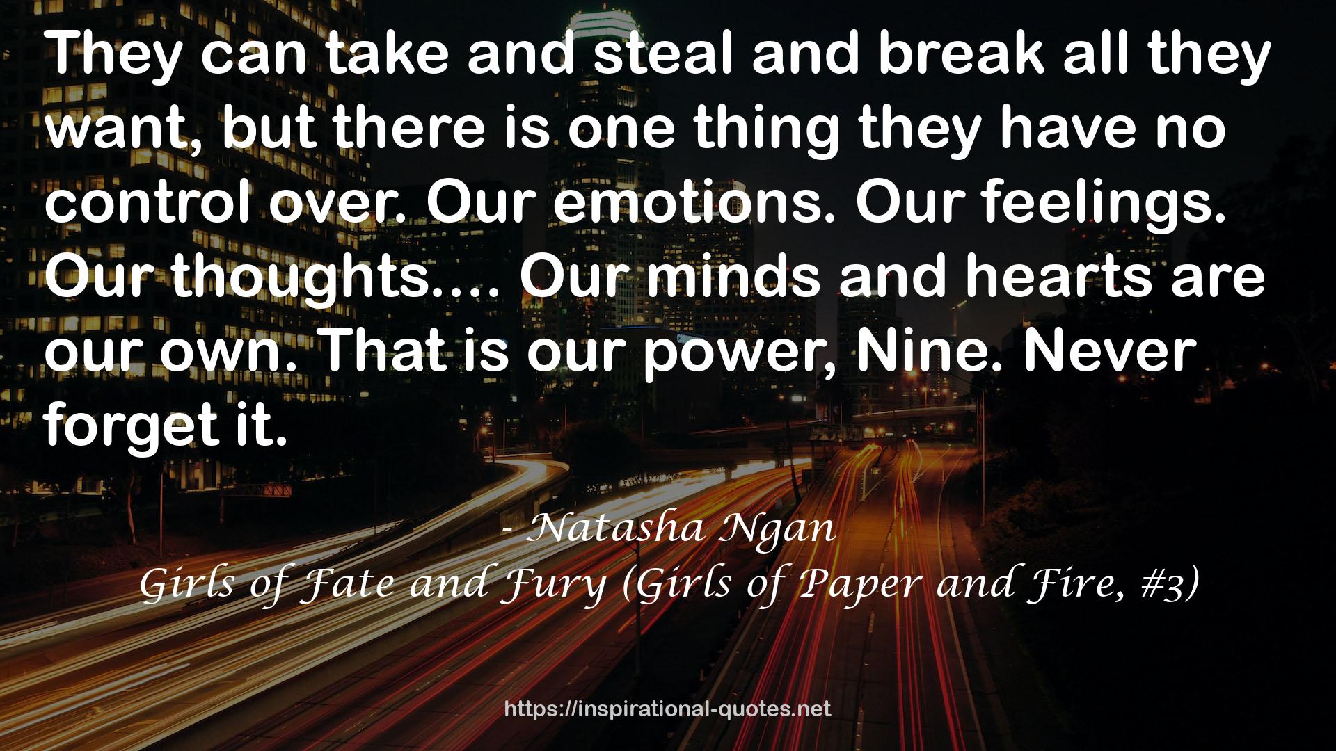 Girls of Fate and Fury (Girls of Paper and Fire, #3) QUOTES