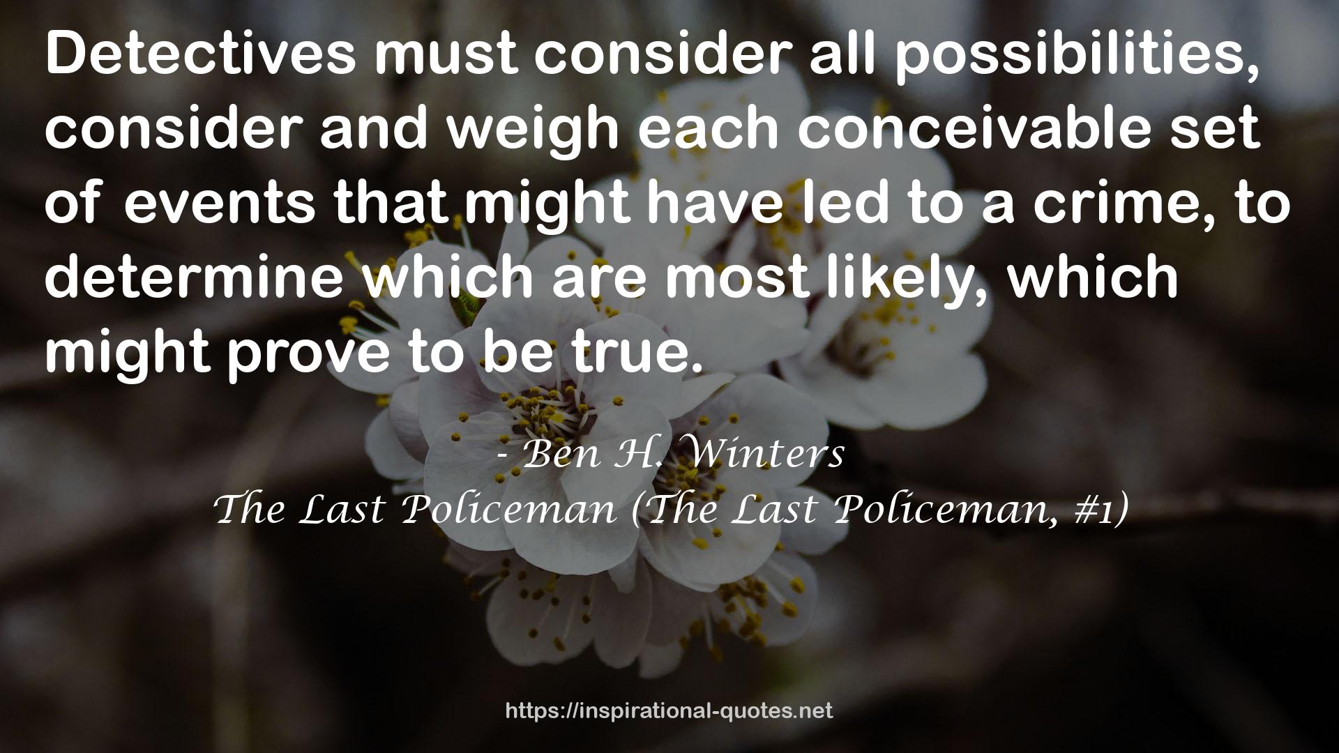 Ben H. Winters QUOTES