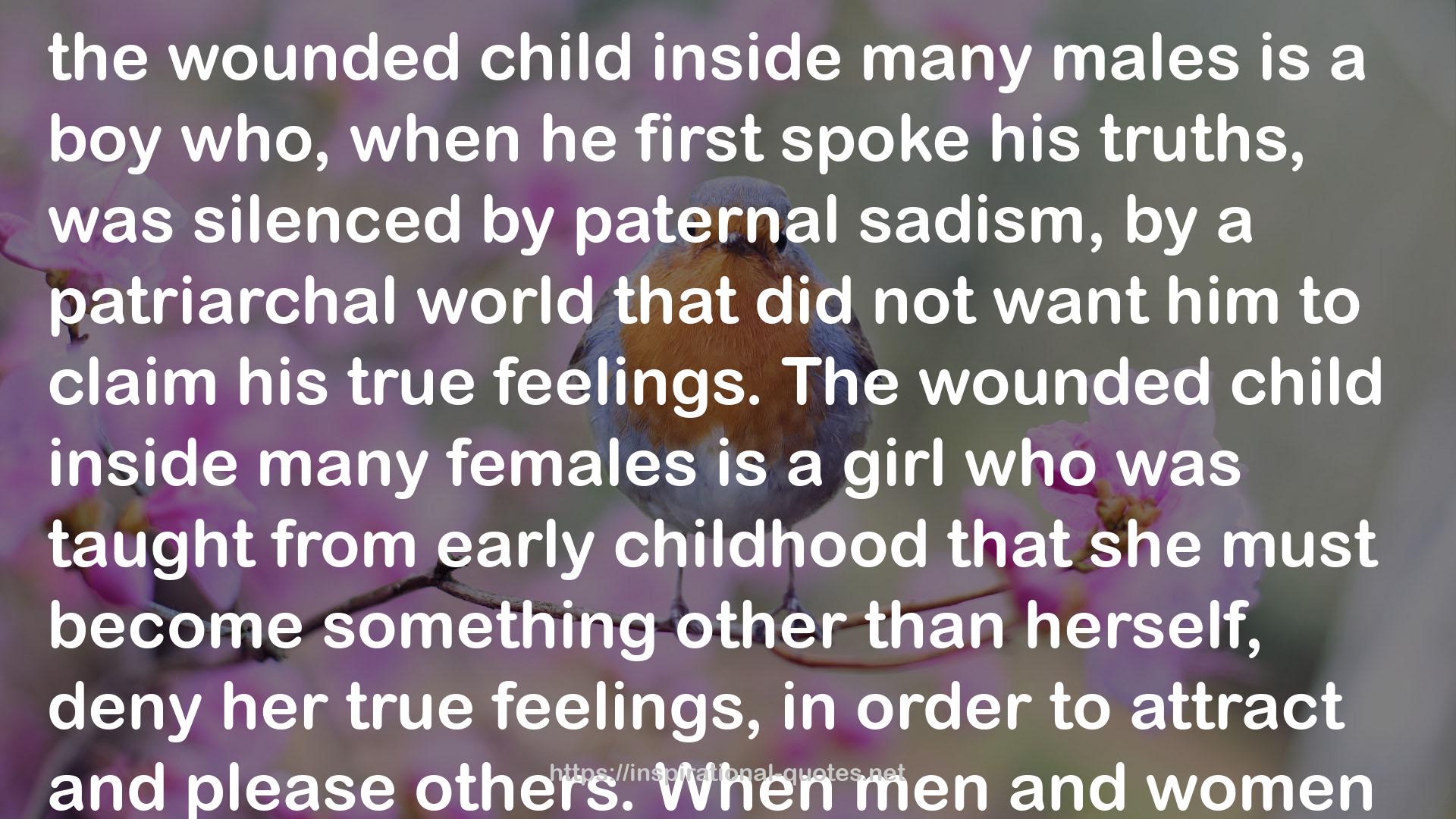 the wounded child  QUOTES