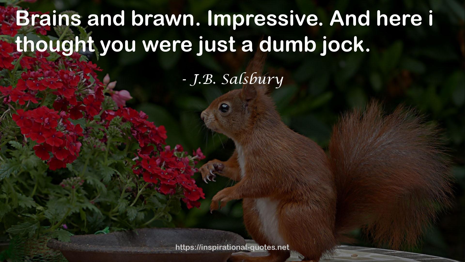 J.B. Salsbury QUOTES