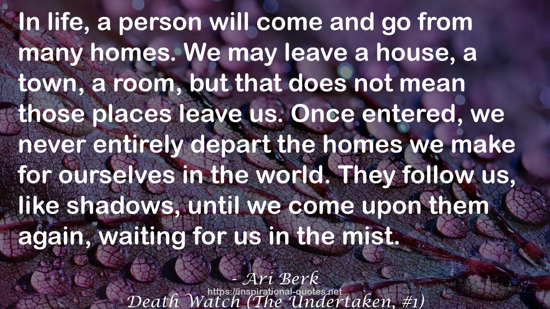 Death Watch (The Undertaken, #1) QUOTES