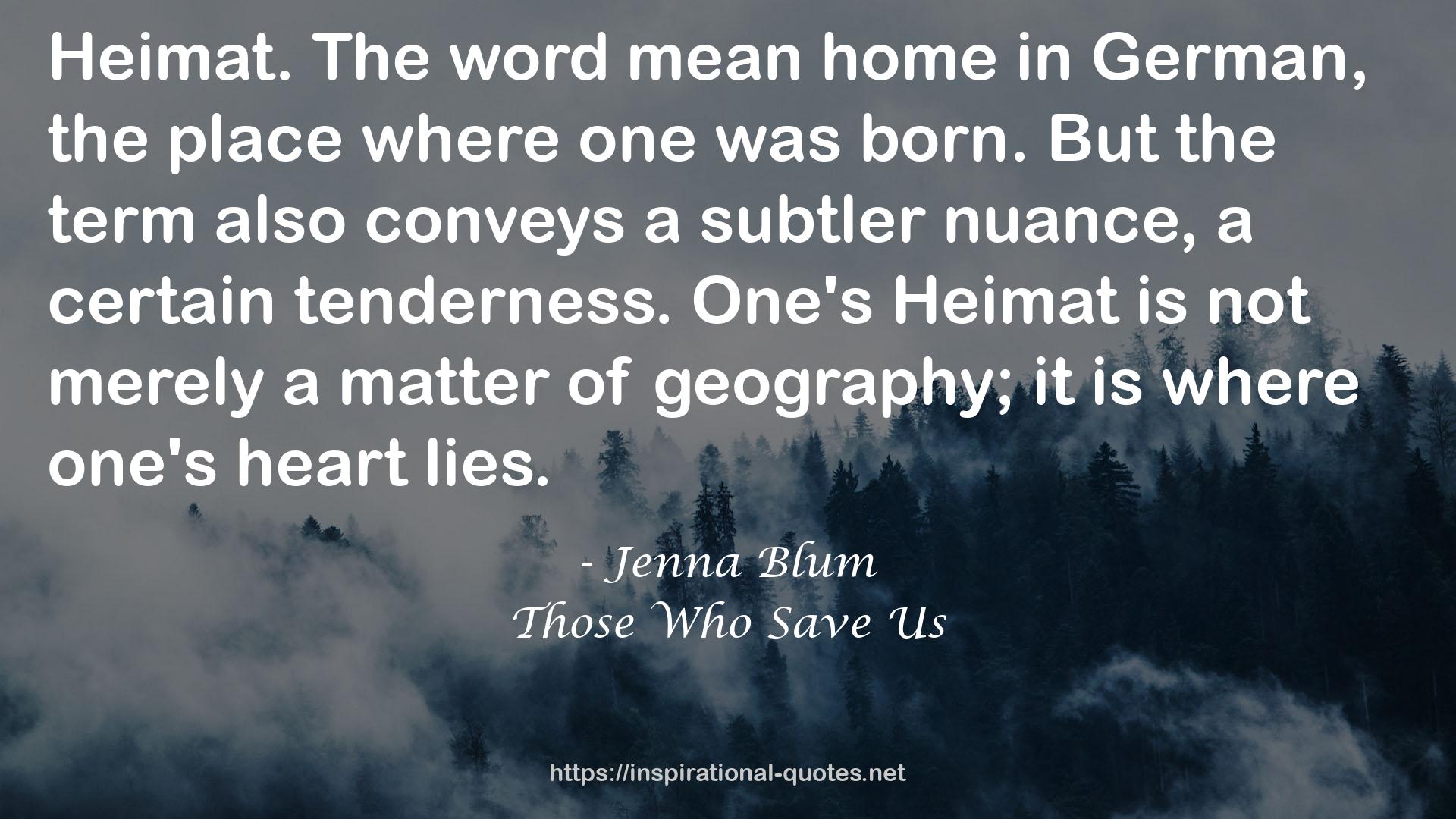 Heimat  QUOTES