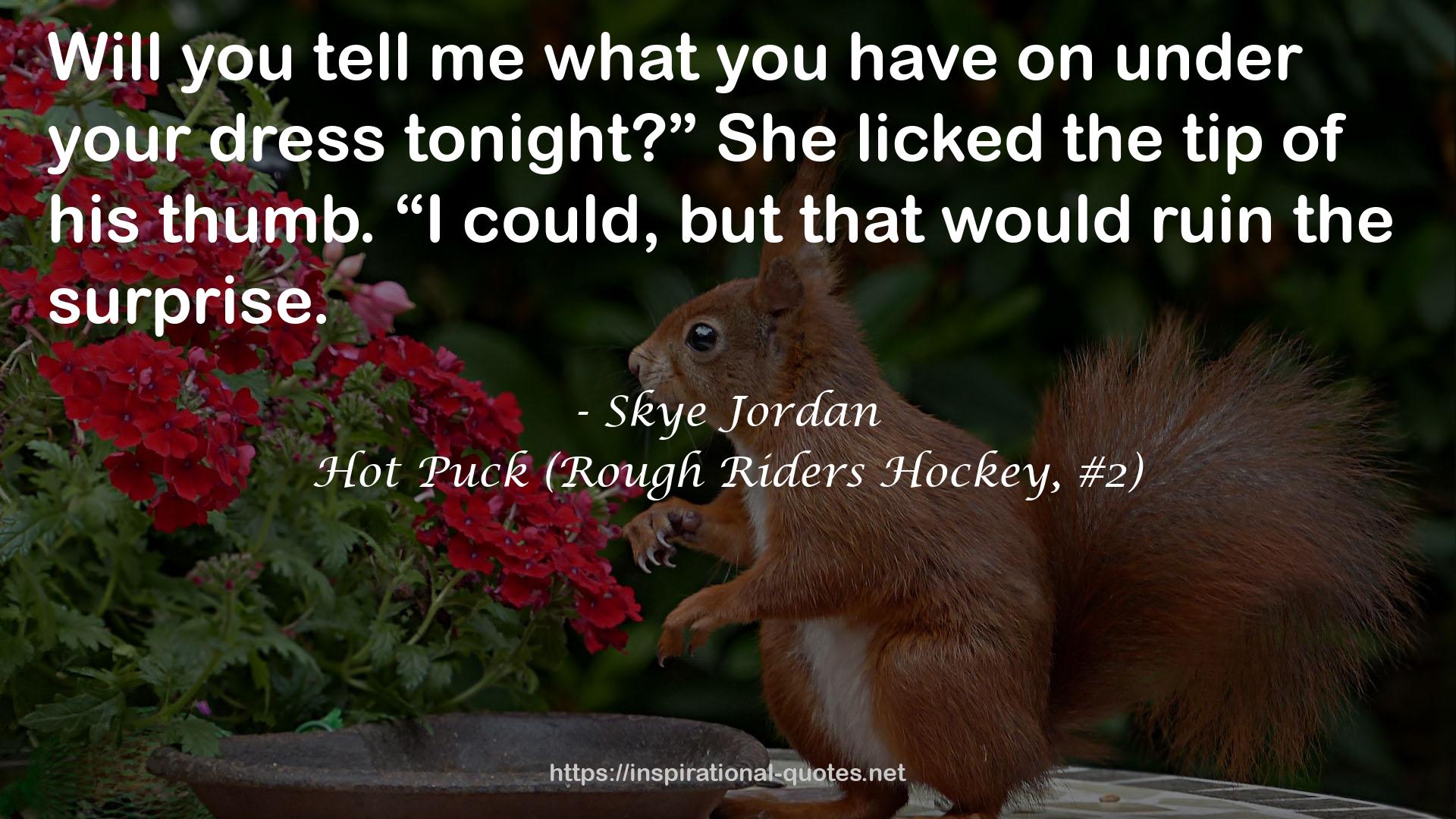 Hot Puck (Rough Riders Hockey, #2) QUOTES