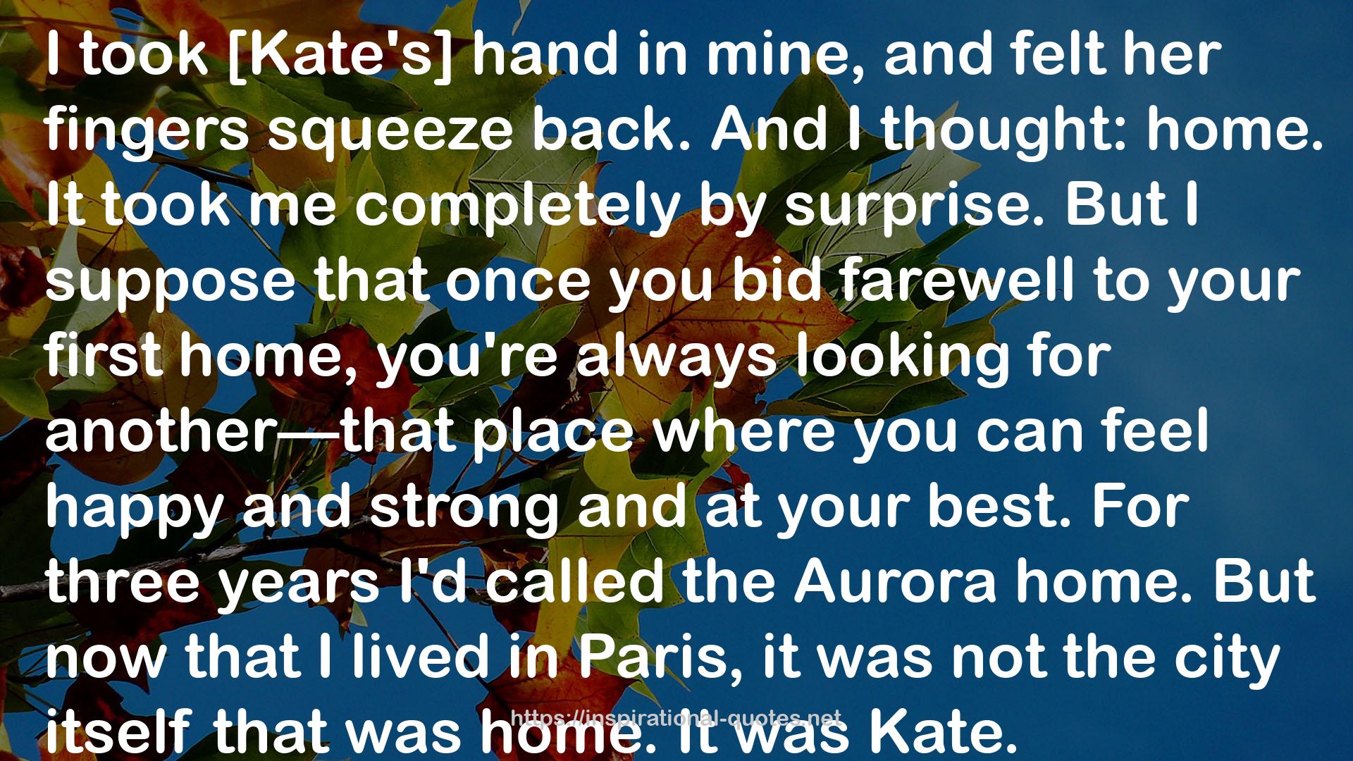 [Kate's] hand  QUOTES