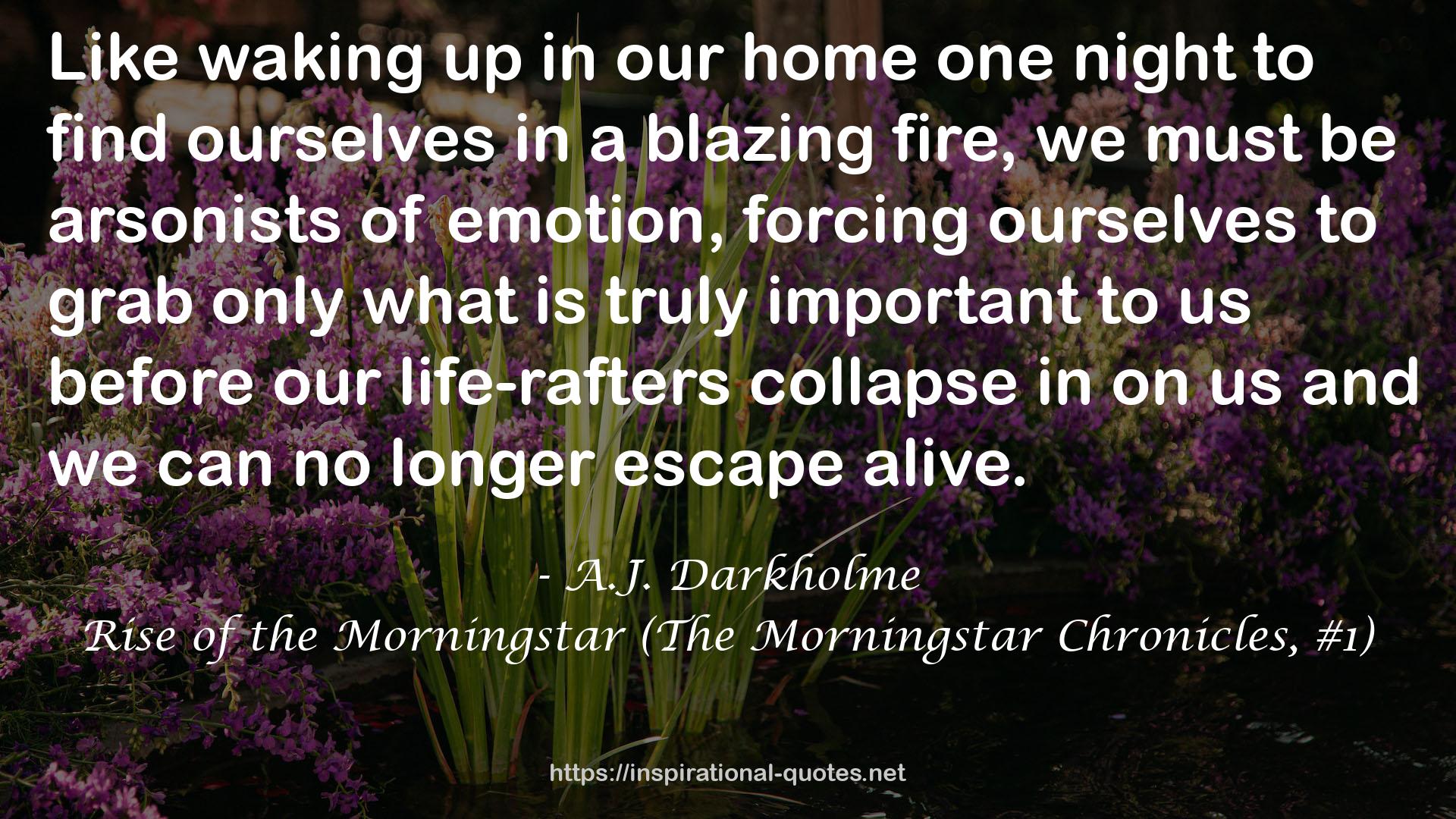 Rise of the Morningstar (The Morningstar Chronicles, #1) QUOTES