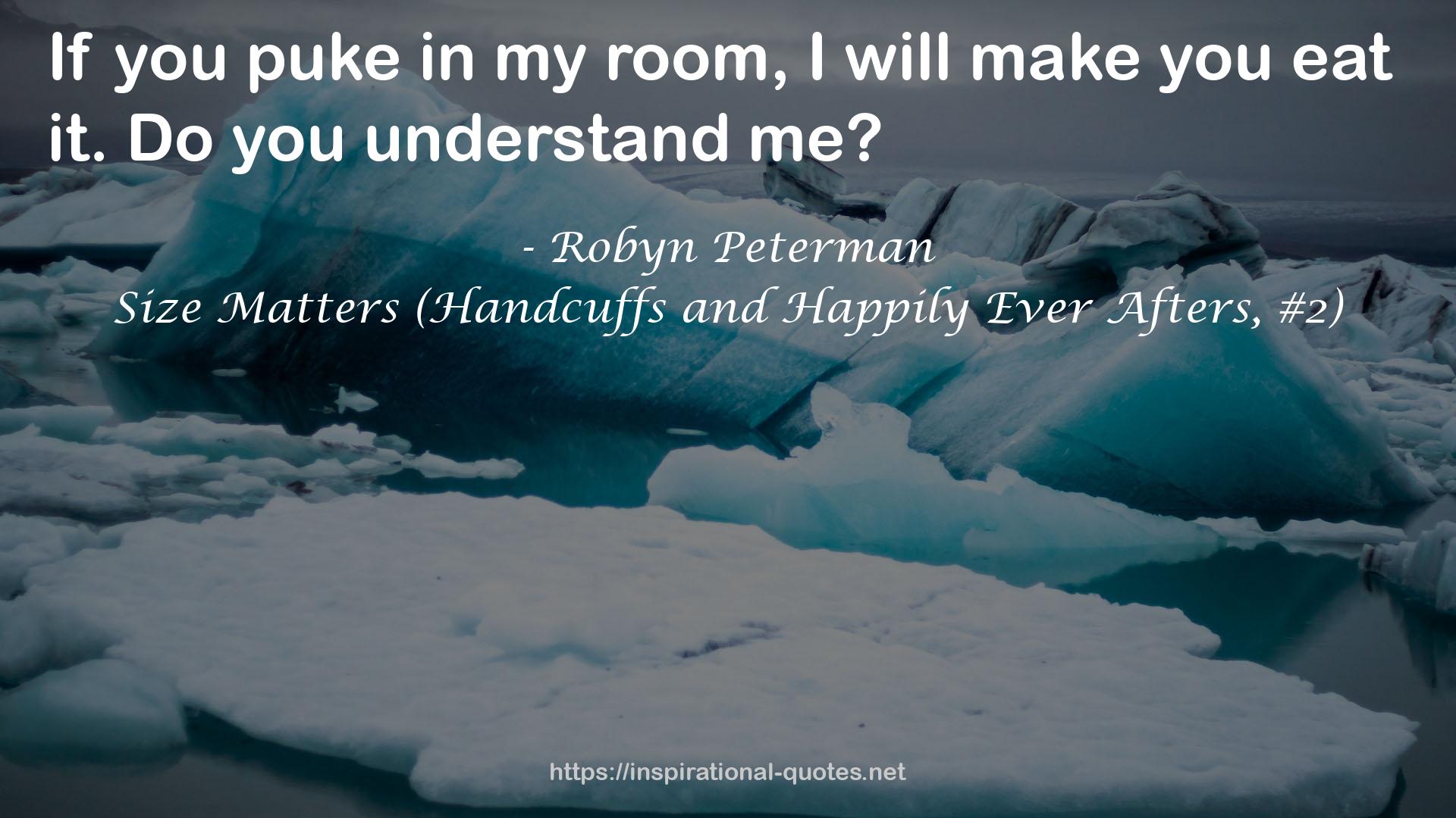 Size Matters (Handcuffs and Happily Ever Afters, #2) QUOTES
