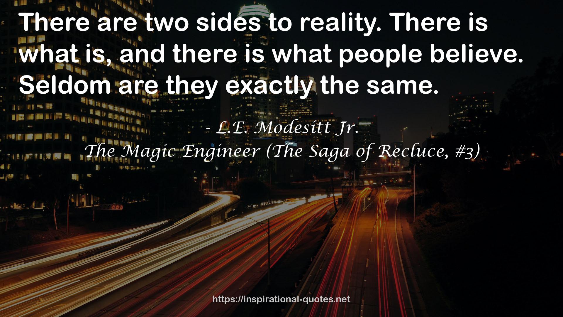 The Magic Engineer (The Saga of Recluce, #3) QUOTES