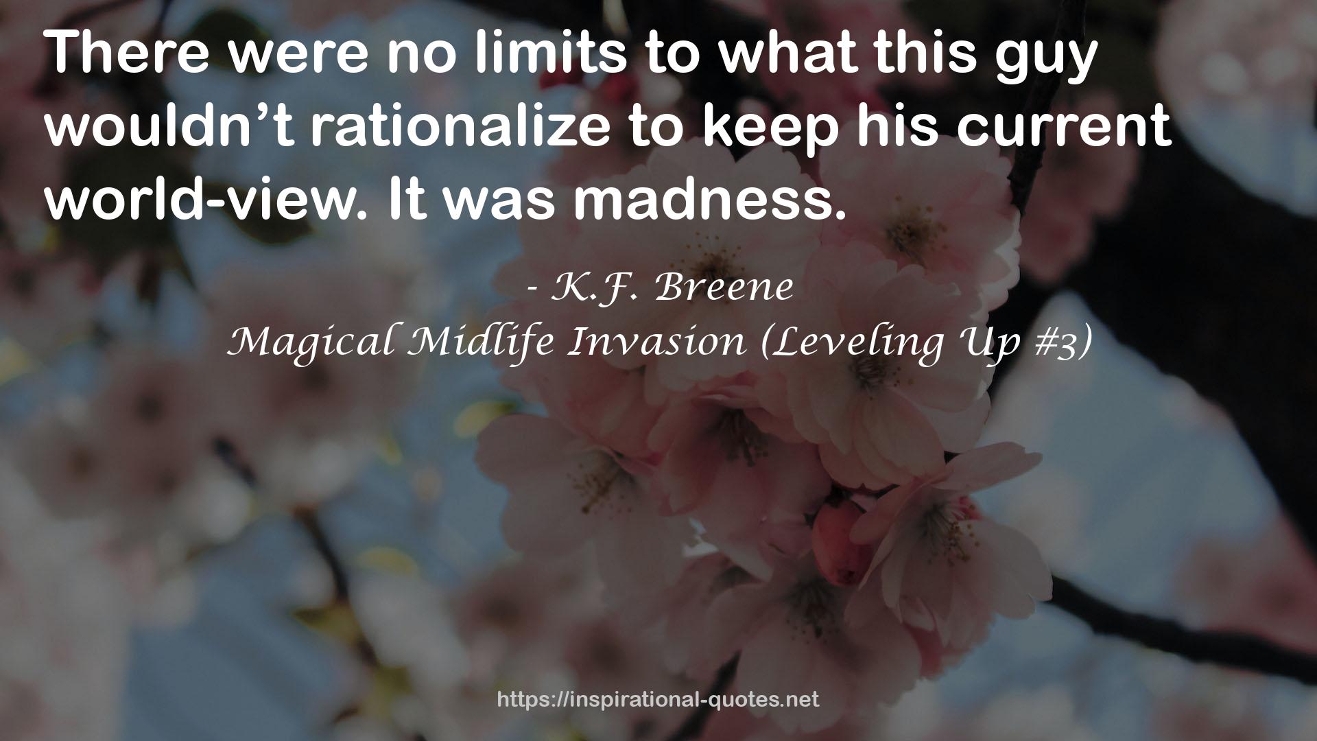 Magical Midlife Invasion (Leveling Up #3) QUOTES