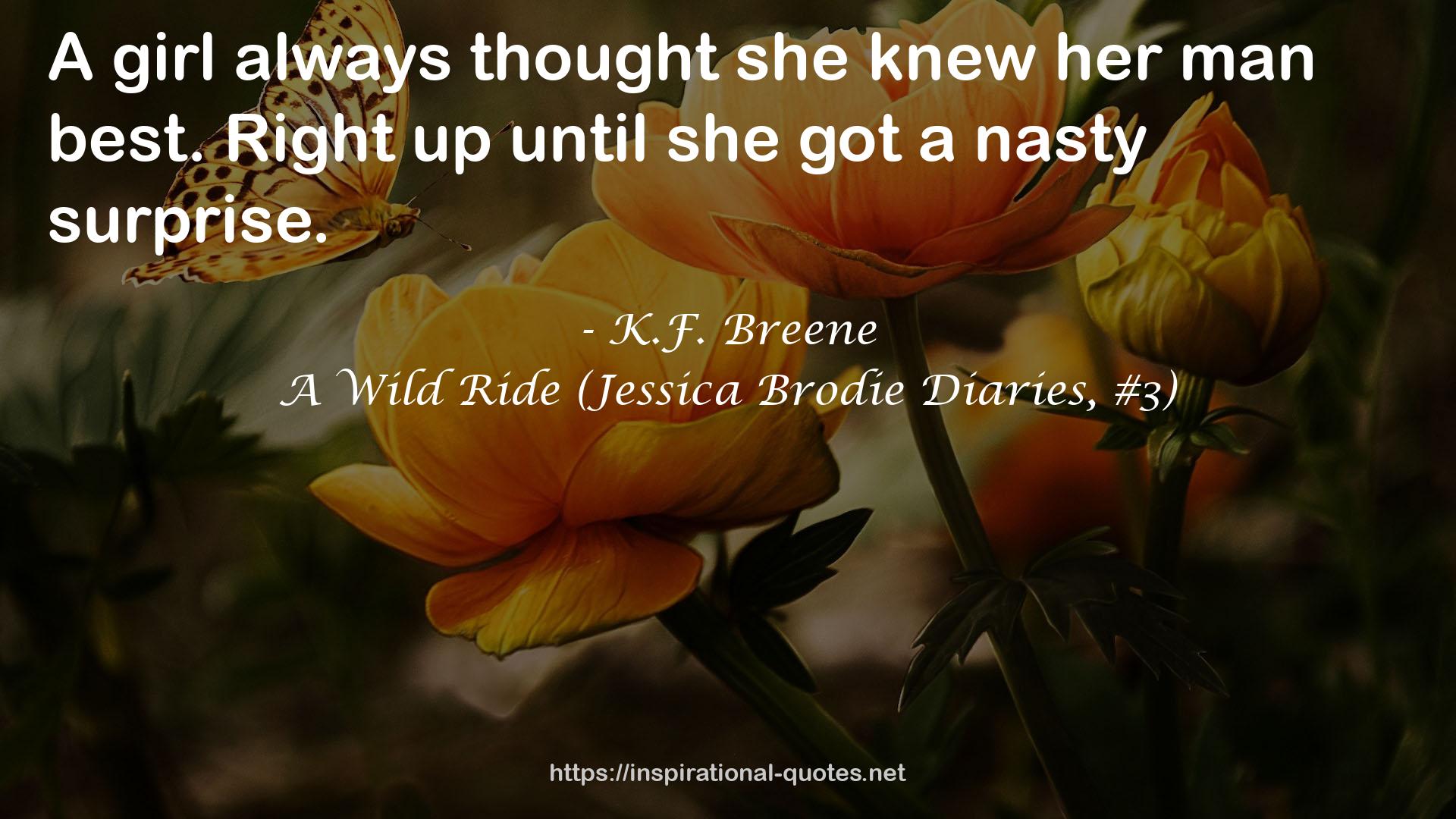 A Wild Ride (Jessica Brodie Diaries, #3) QUOTES