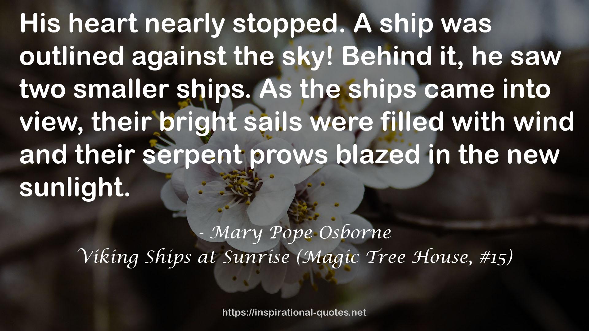 Viking Ships at Sunrise (Magic Tree House, #15) QUOTES