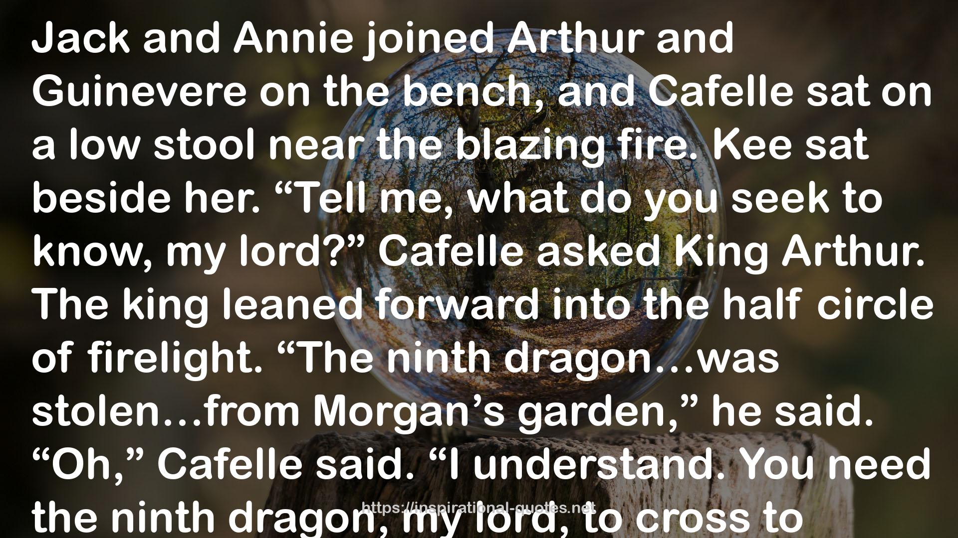Night of the Ninth Dragon (Magic Tree House, #55) QUOTES