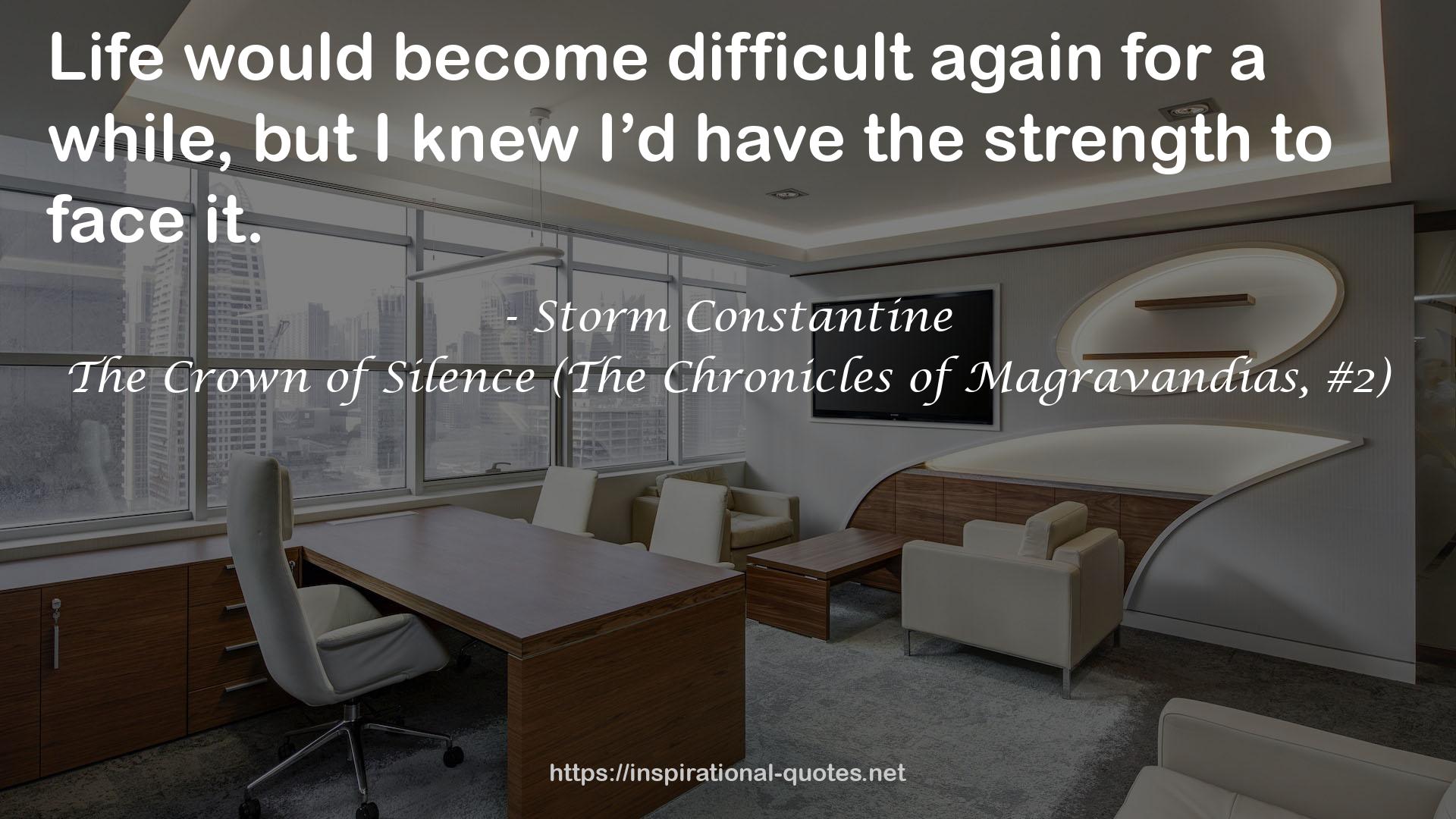 The Crown of Silence (The Chronicles of Magravandias, #2) QUOTES