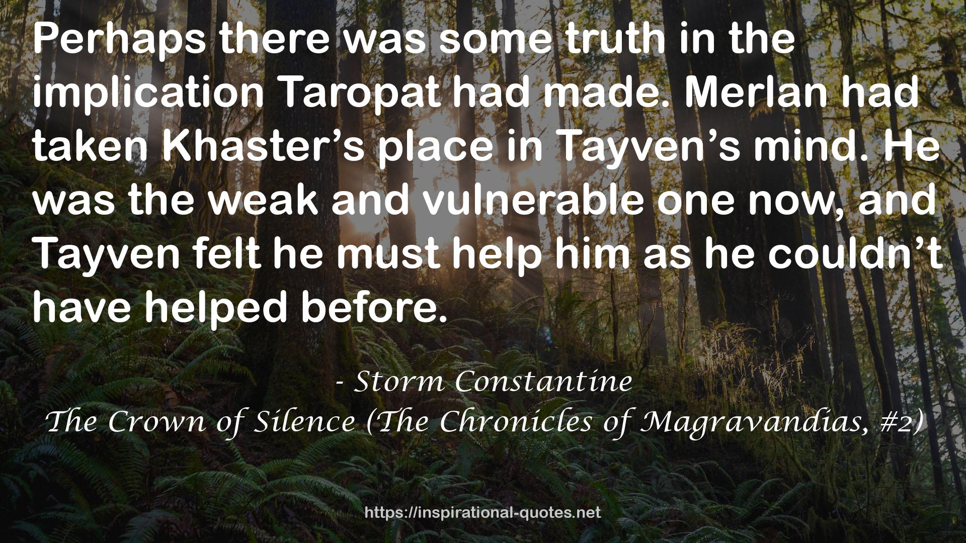 The Crown of Silence (The Chronicles of Magravandias, #2) QUOTES