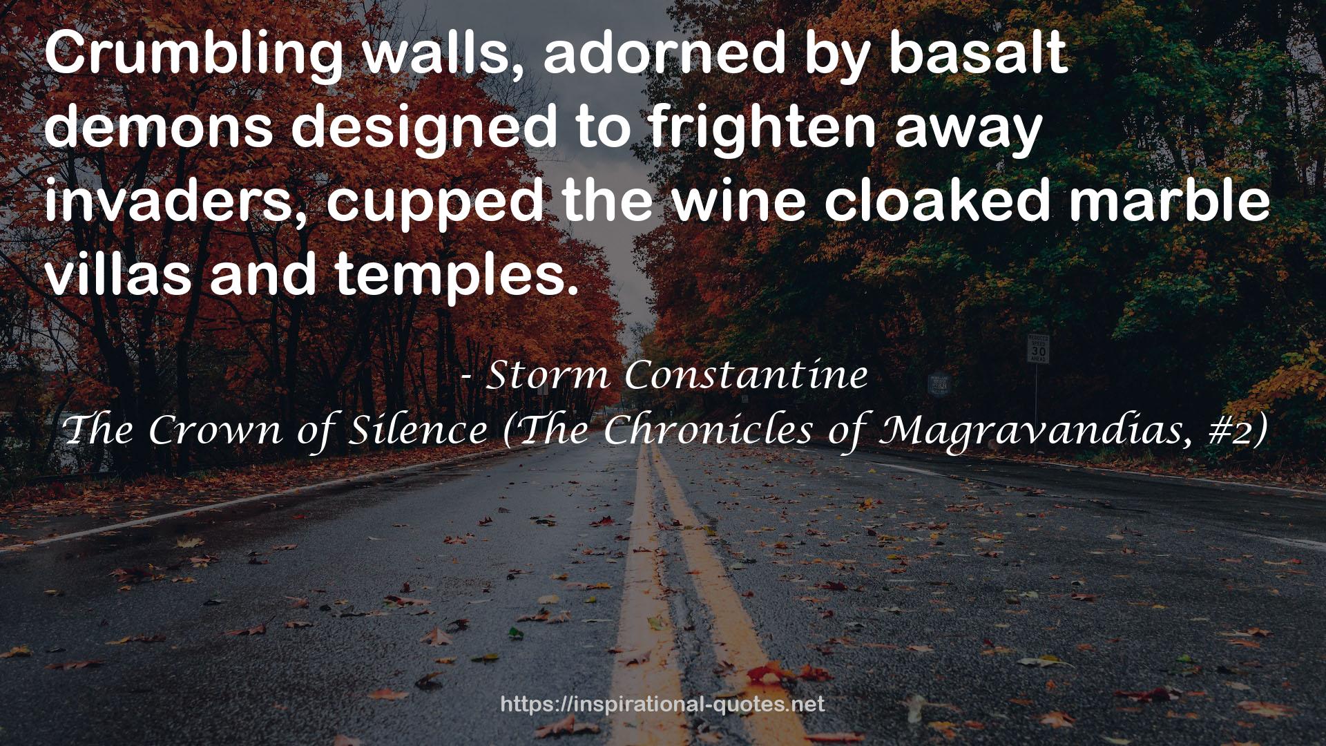 The Crown of Silence (The Chronicles of Magravandias, #2) QUOTES