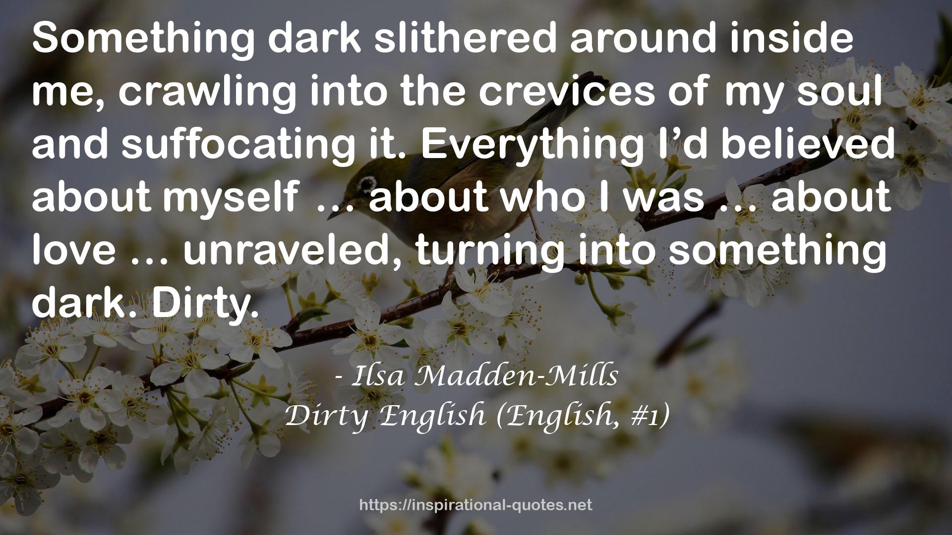 Dirty English (English, #1) QUOTES